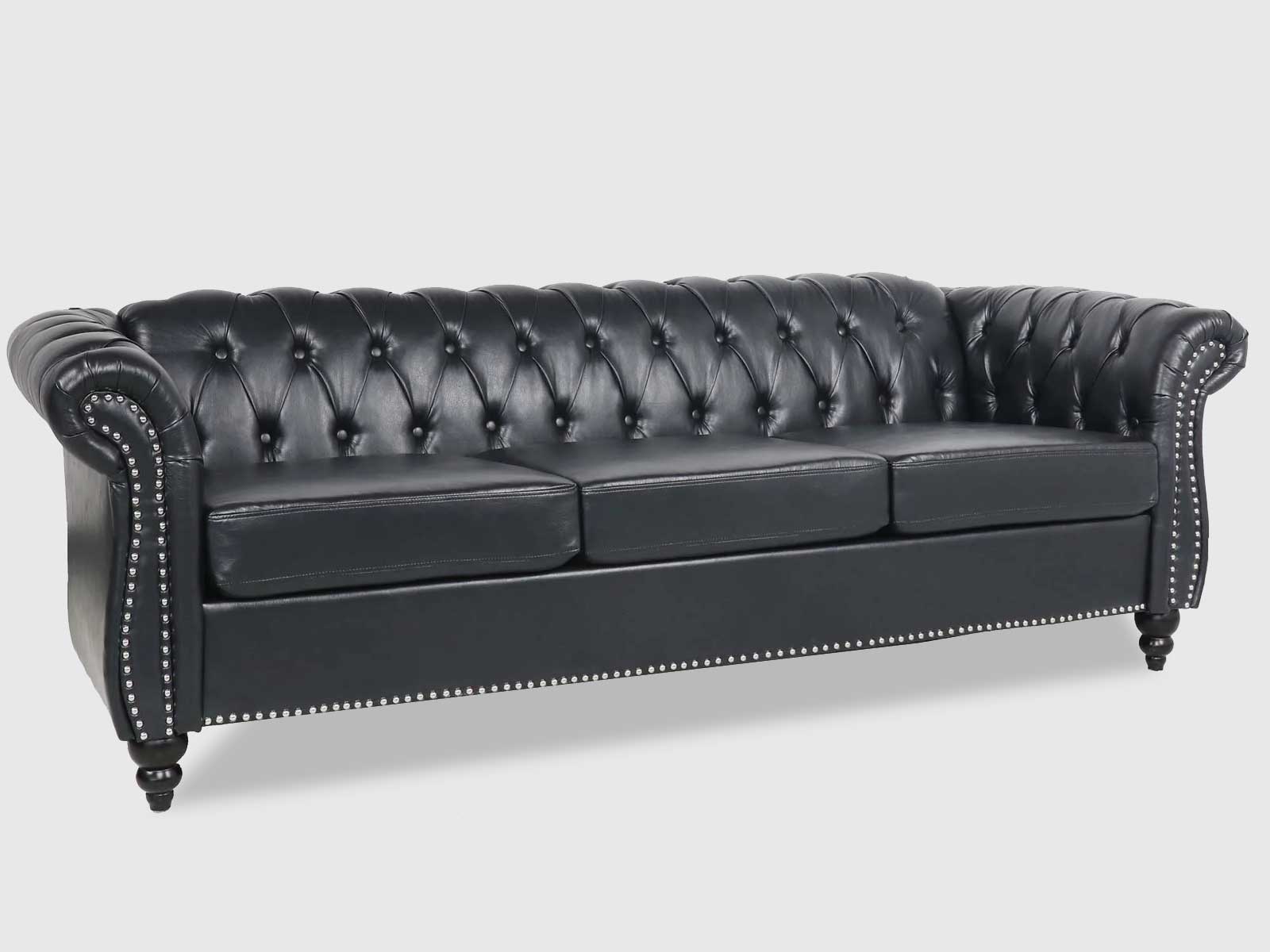 Duraster Chesterfield Traditional Three Seater Sofas #62 - Image 7