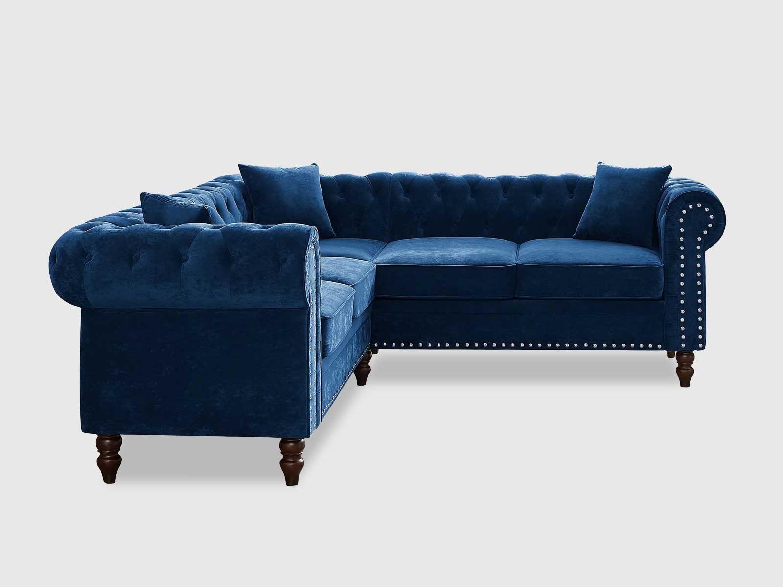 Duraster Chesterfield Vintage Sectional Sofa #60 - Image 5
