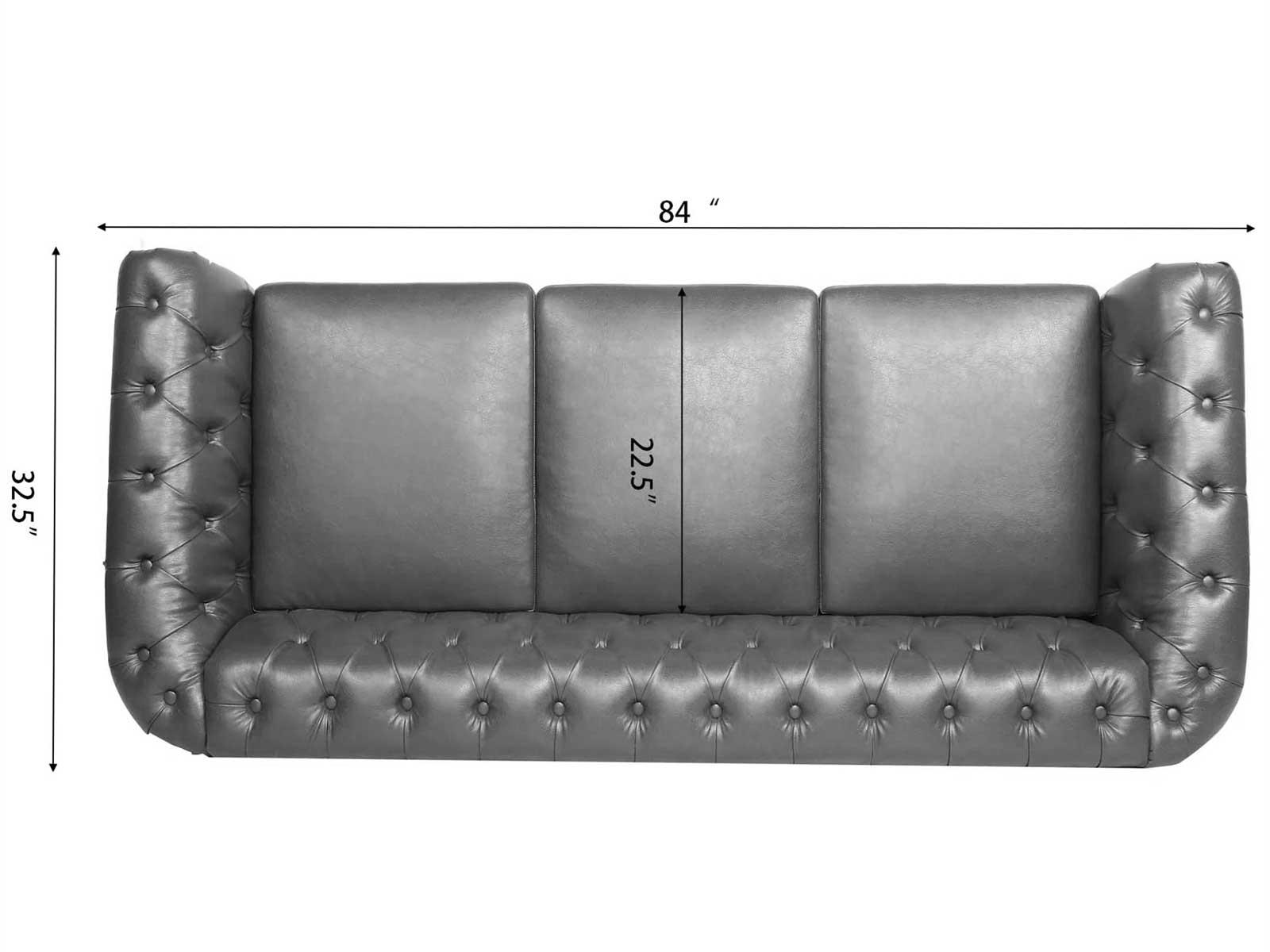Duraster Chesterfield Traditional Three Seater Sofas #63 - Image 9