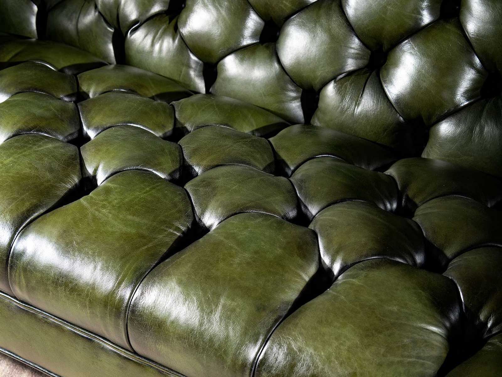 Duraster Chesterfield Traditional Three Seater Sofa (Irish Green) #94 - Image 5