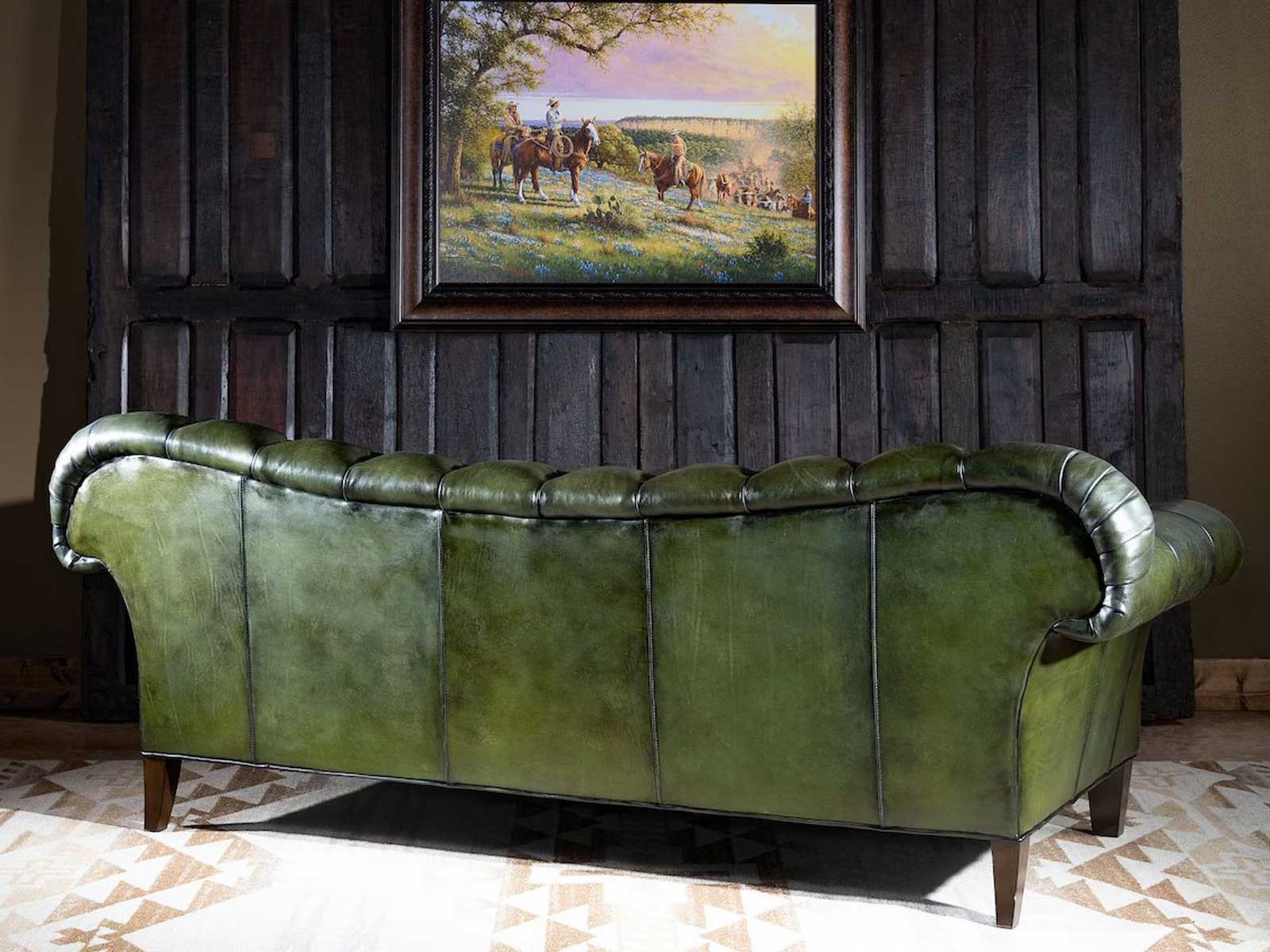Duraster Chesterfield Traditional Three Seater Sofa (Irish Green) #94 - Image 3