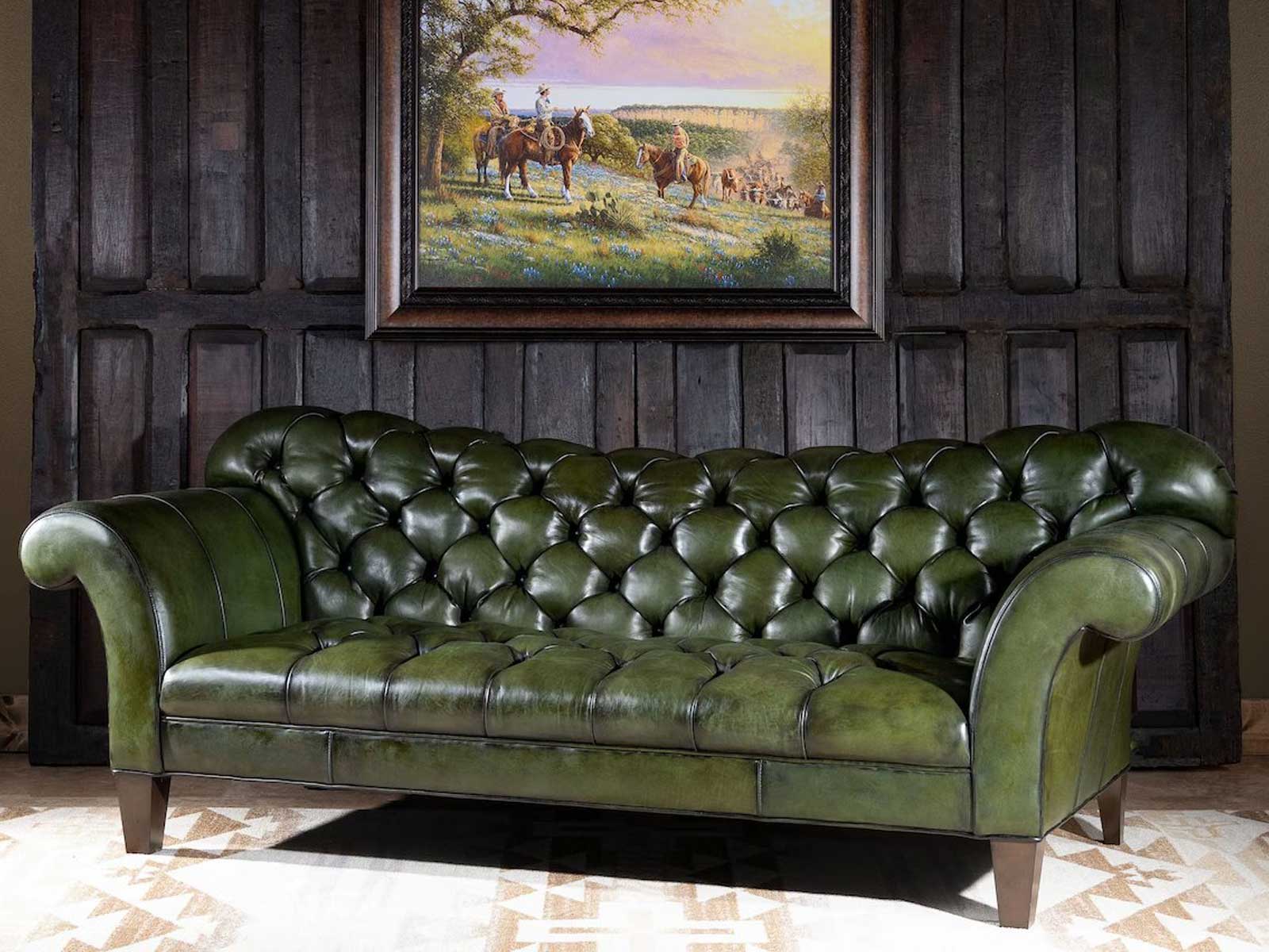 Duraster Chesterfield Traditional Three Seater Sofa (Irish Green) #94 - Image 2