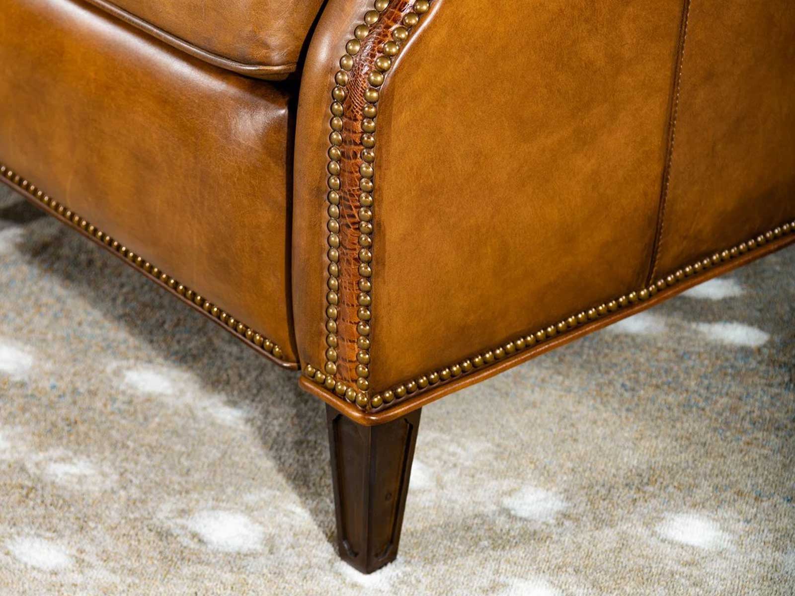 Duraster Chesterfield Single Seater Leather Sofa (Peanut Brown) #81 - Image 4
