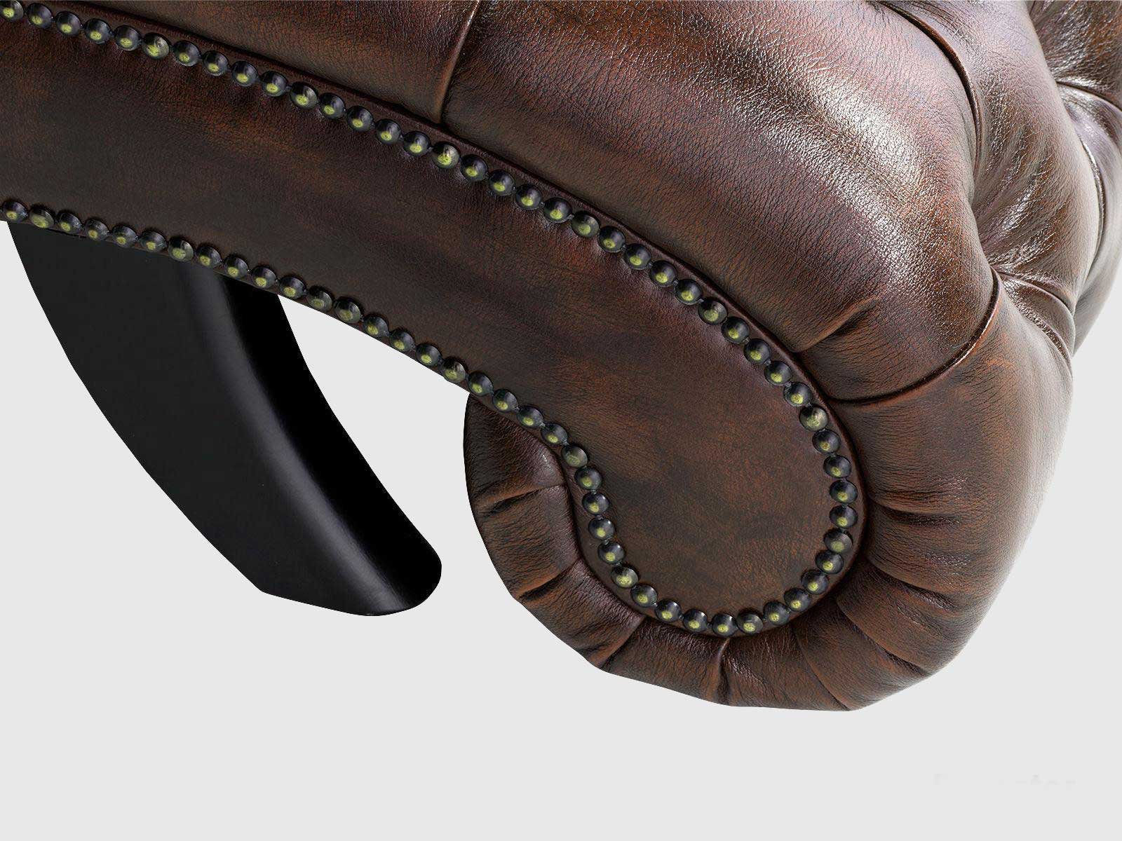 Duraster Chesterfield Colonial Brown lounge #14 - Image 6