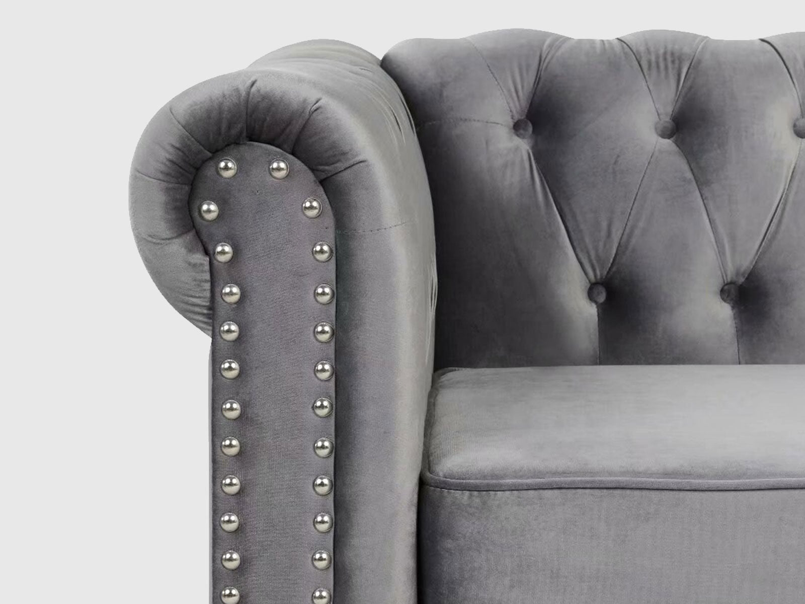 Duraster Chesterfield Vintage Three Seater Sofa #51 - Image 6
