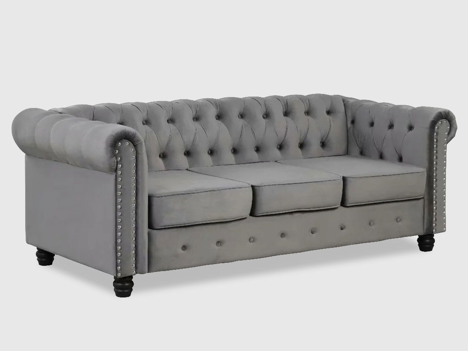 Duraster Chesterfield Vintage Three Seater Sofa #51 - Image 3