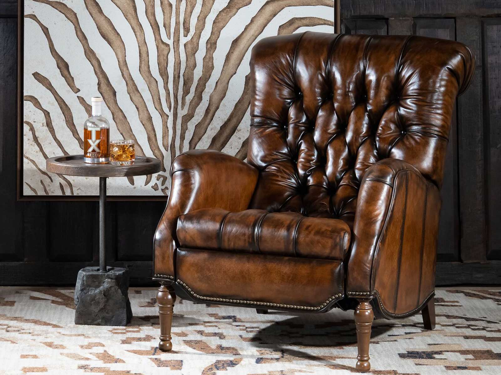 Duraster Chesterfield Single Seater Leather Sofa (Chocolate Brown) #89 - Image 2