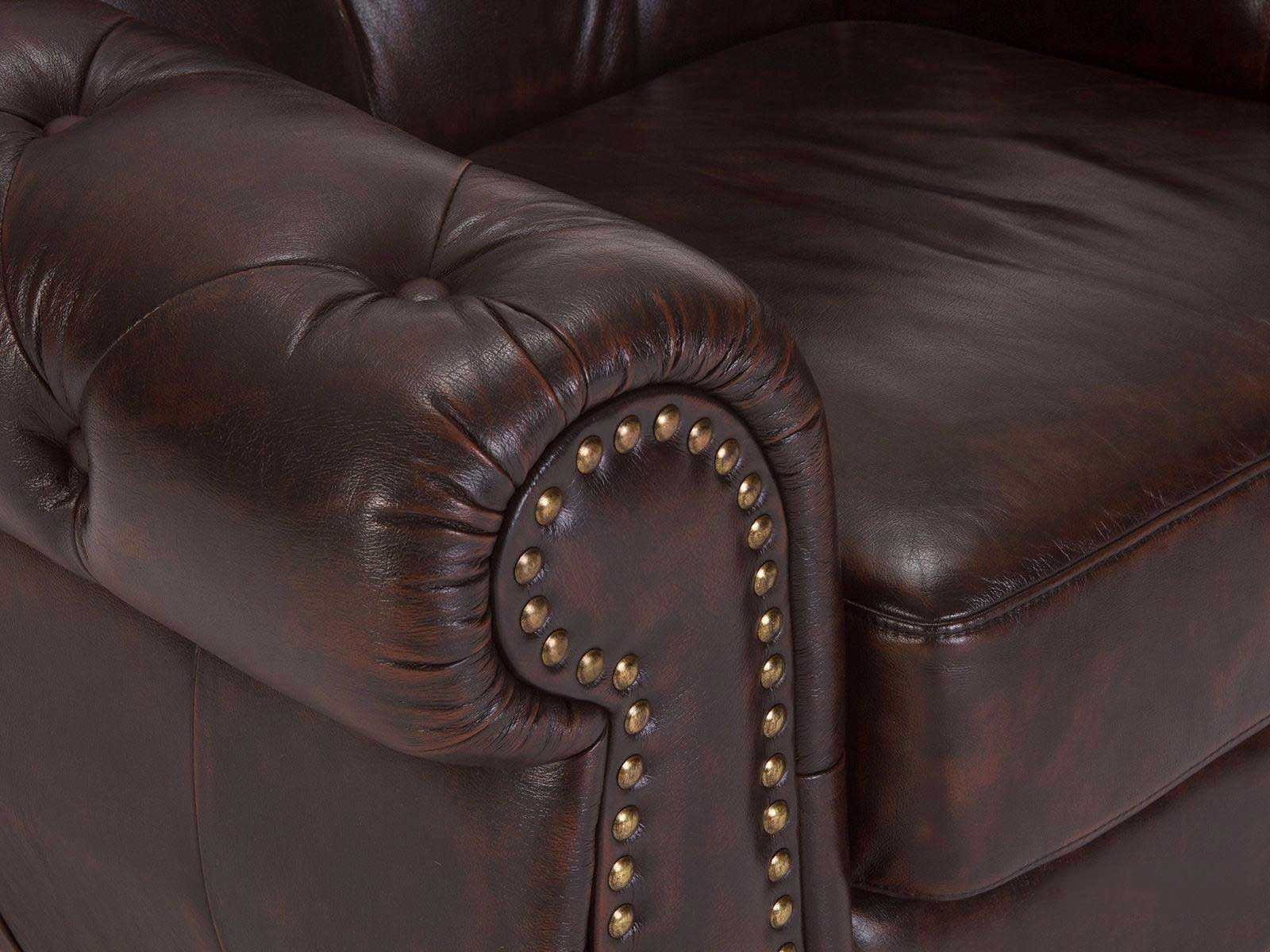 Duraster Chesterfield One Seater Colonial Sofa #6 - Image 4