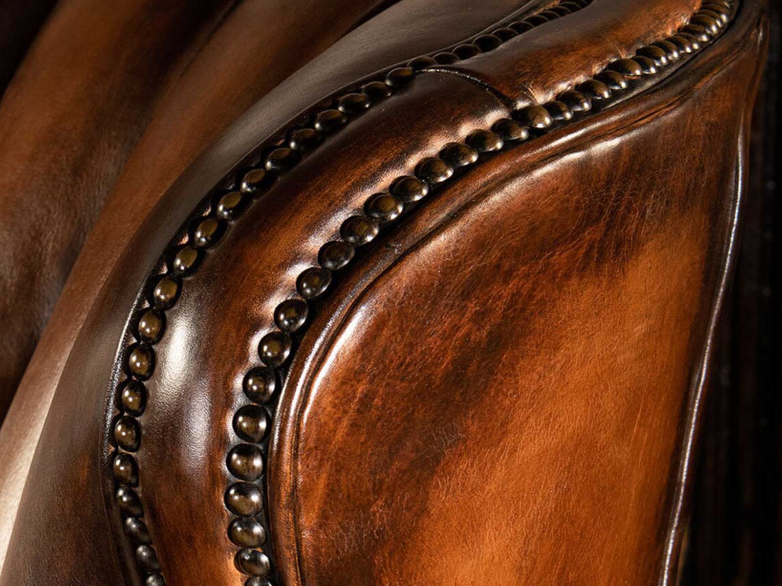 Duraster Chesterfield Single Seater Leather Sofa (Chocolate Brown) #90 - Image 3