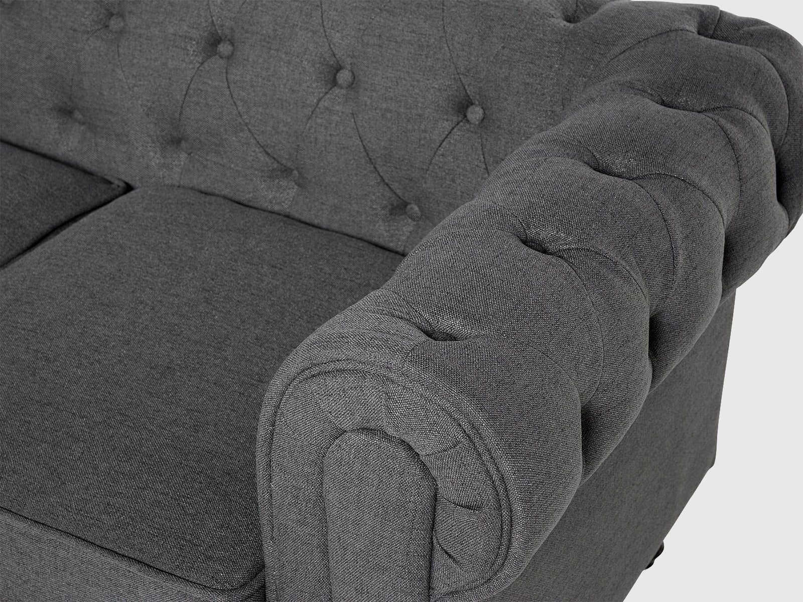 Duraster Chesterfield Three Seater Sofa #2 - Image 7