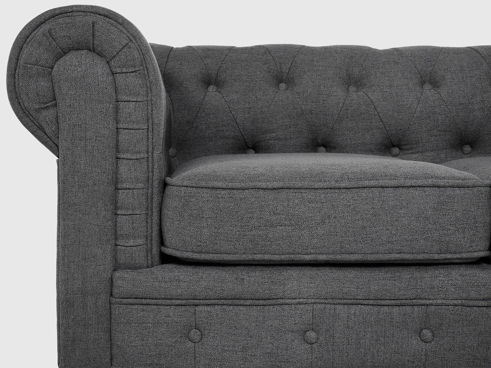 Duraster Chesterfield Three Seater Sofa #2 - Image 6