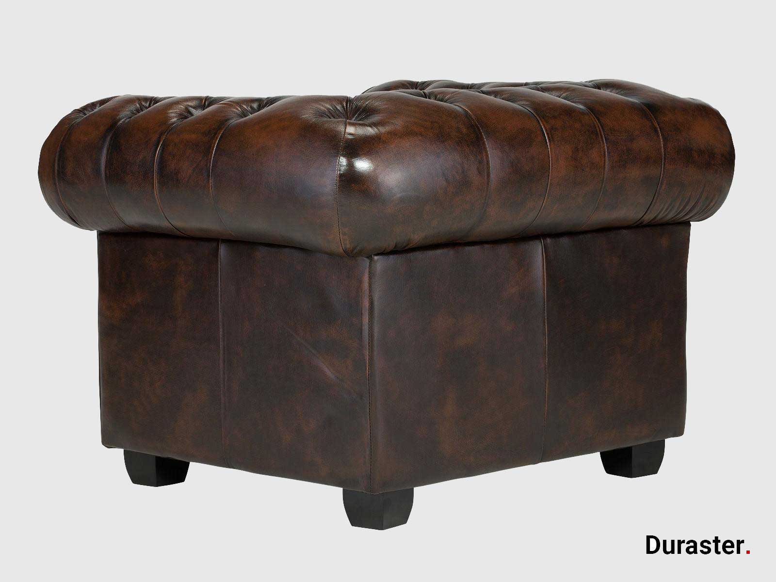 Duraster Chesterfield Traditional One Seater Sofas #11 - Image 4