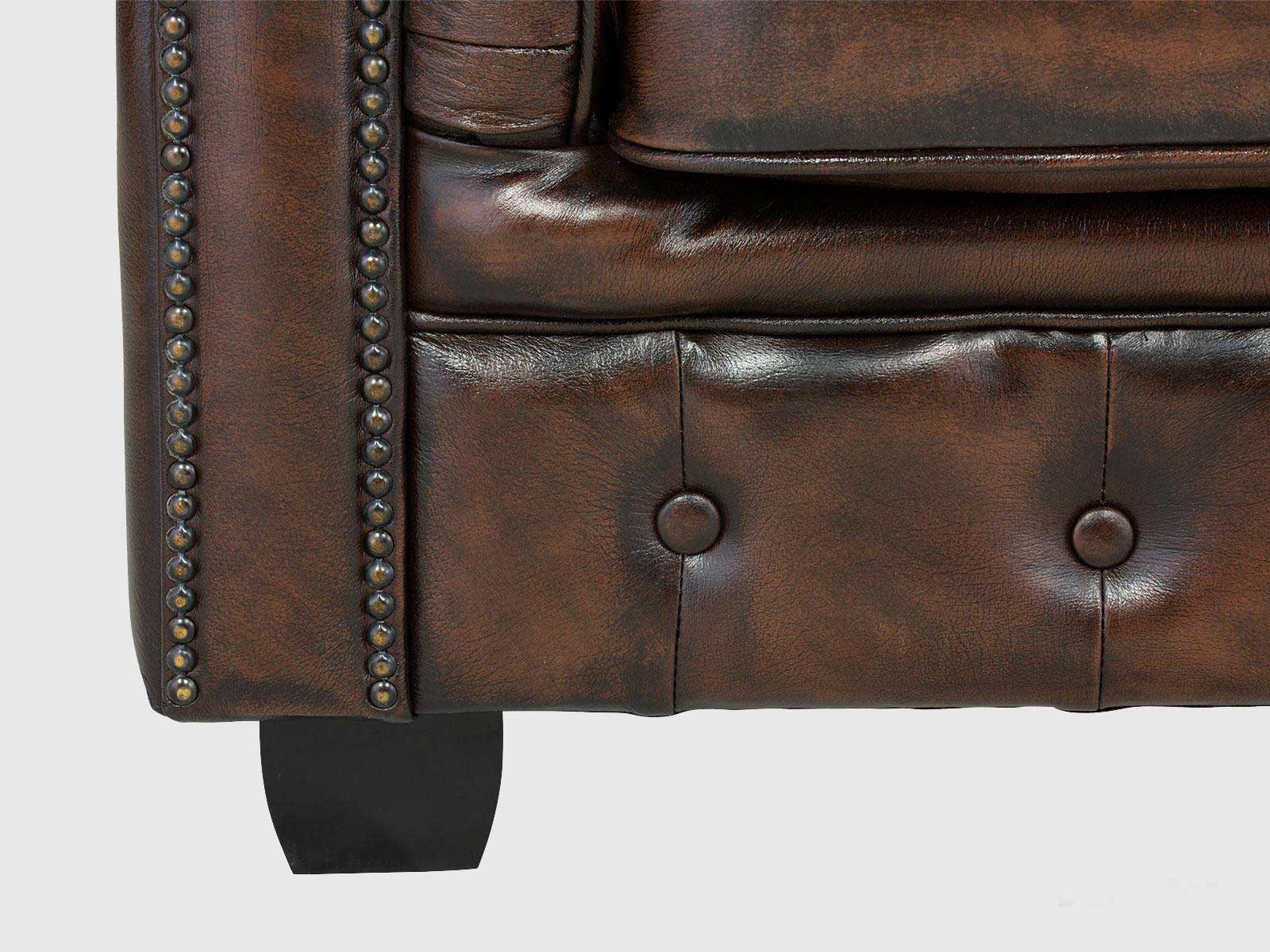 Duraster Chesterfield Traditional One Seater Sofas #11 - Image 5