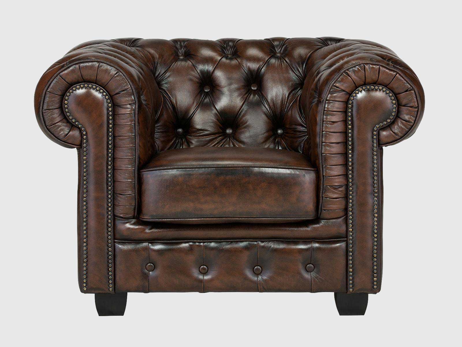 Duraster Chesterfield Traditional One Seater Sofas #11
