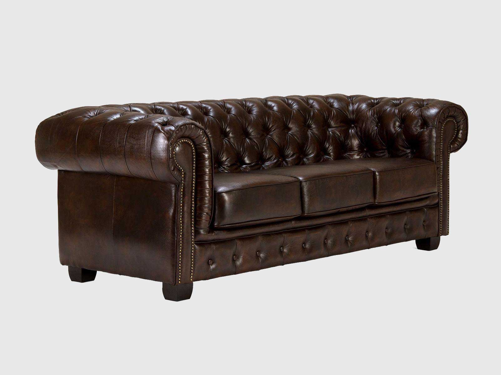 Duraster Chesterfield Traditional Three Seater Sofas #9 - Image 2
