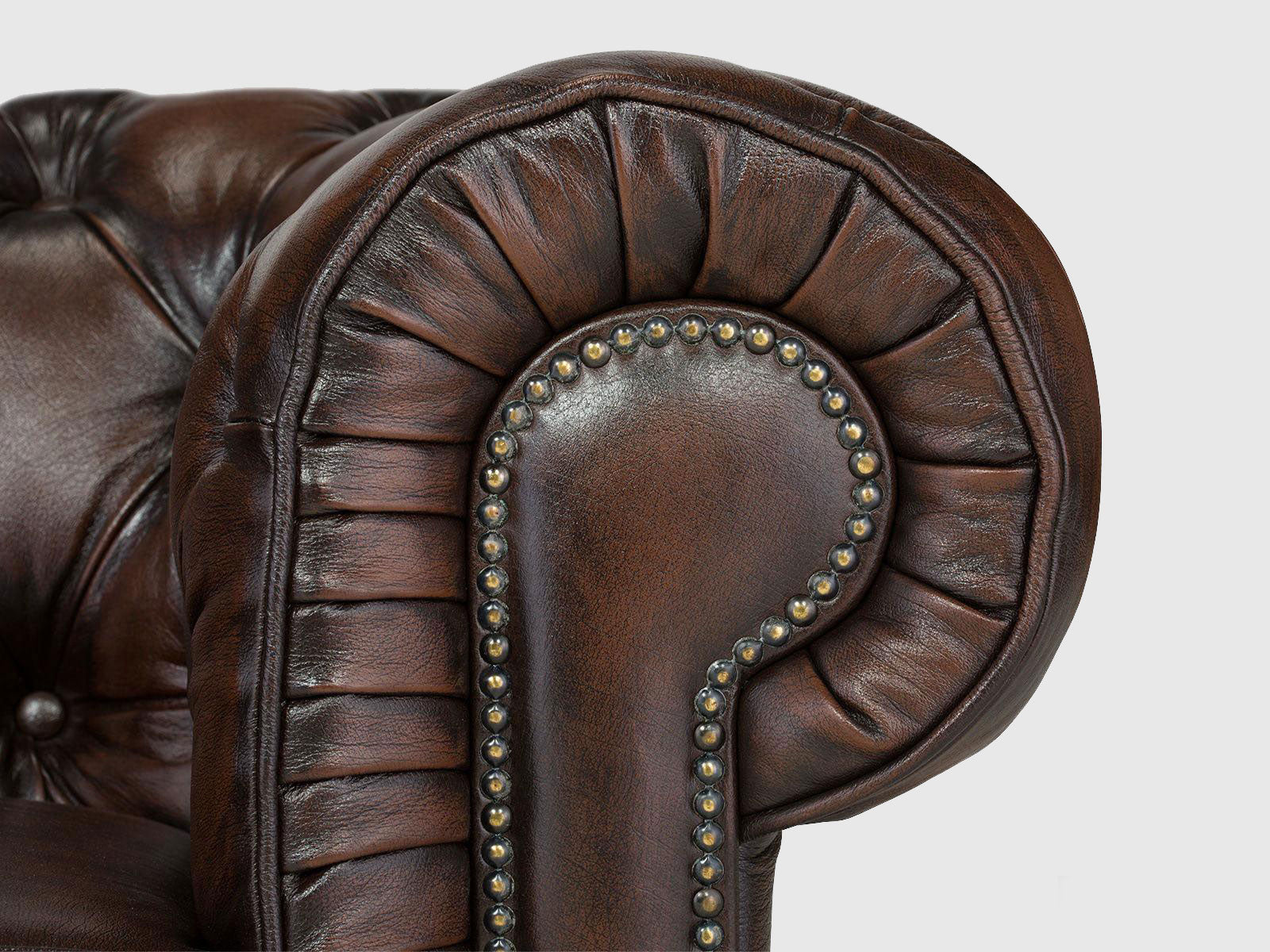 Duraster Chesterfield Traditional Set of 3 Sofas #4 - Image 7