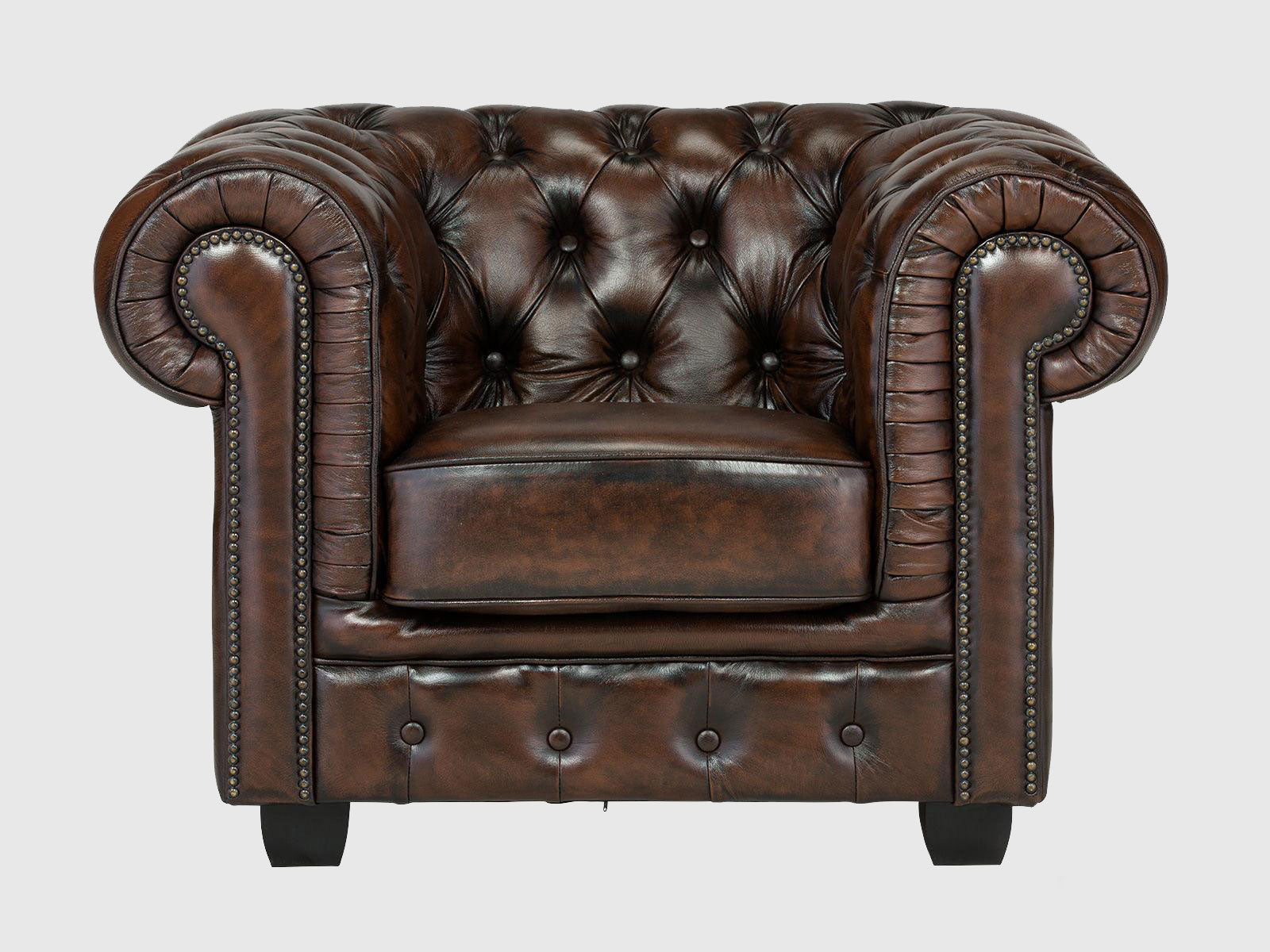 Duraster Chesterfield Traditional Set of 3 Sofas #4 - Image 2
