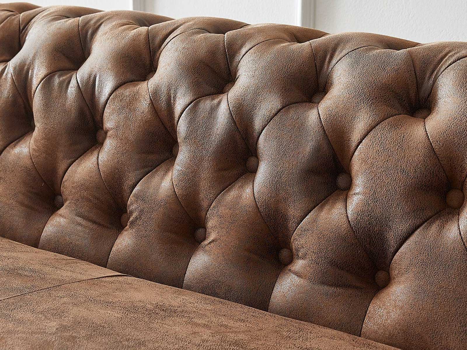 Duraster Chesterfield Vintage Two Seater Sofa #18 - Image 4