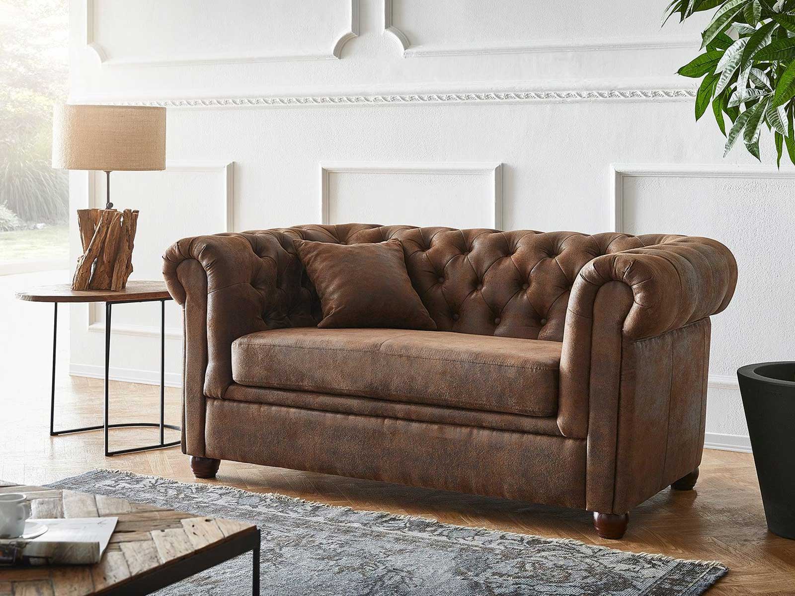 Duraster Chesterfield Vintage Two Seater Sofa #18 - Image 2