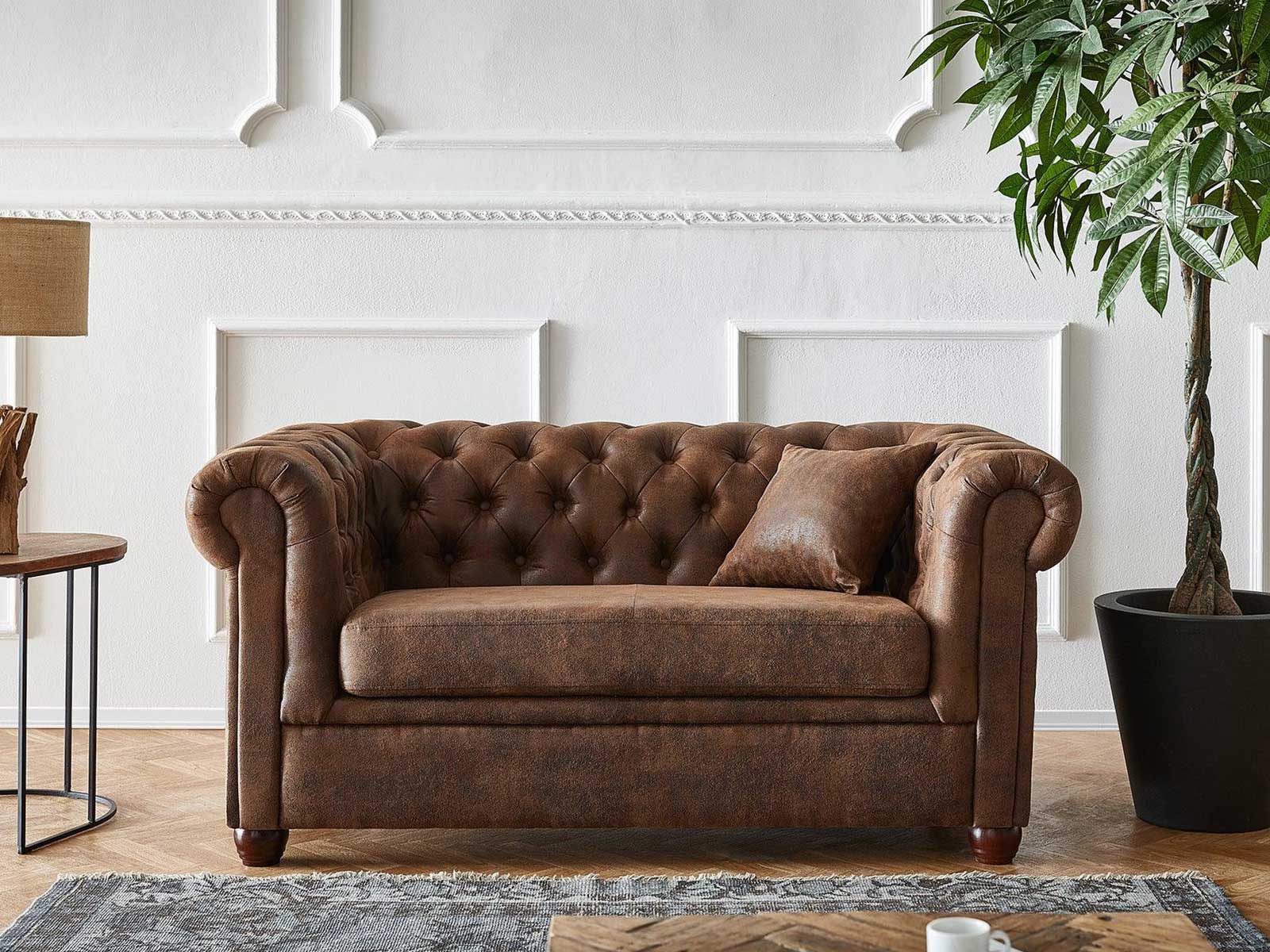 Duraster Chesterfield Vintage Two Seater Sofa #18
