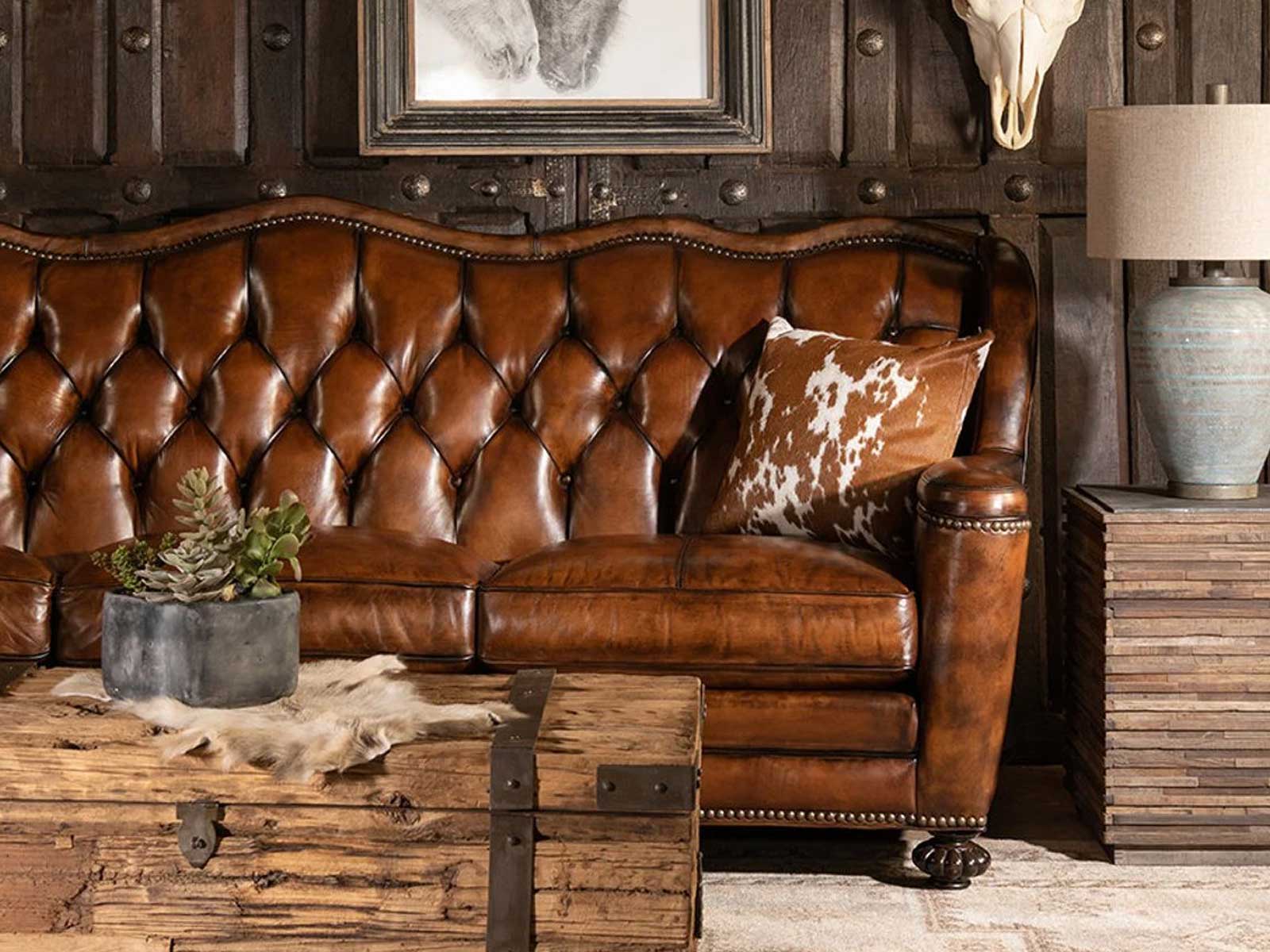 Duraster Chesterfield Traditional Three Seater Sofa (Caramel Brown) #96 - Image 3