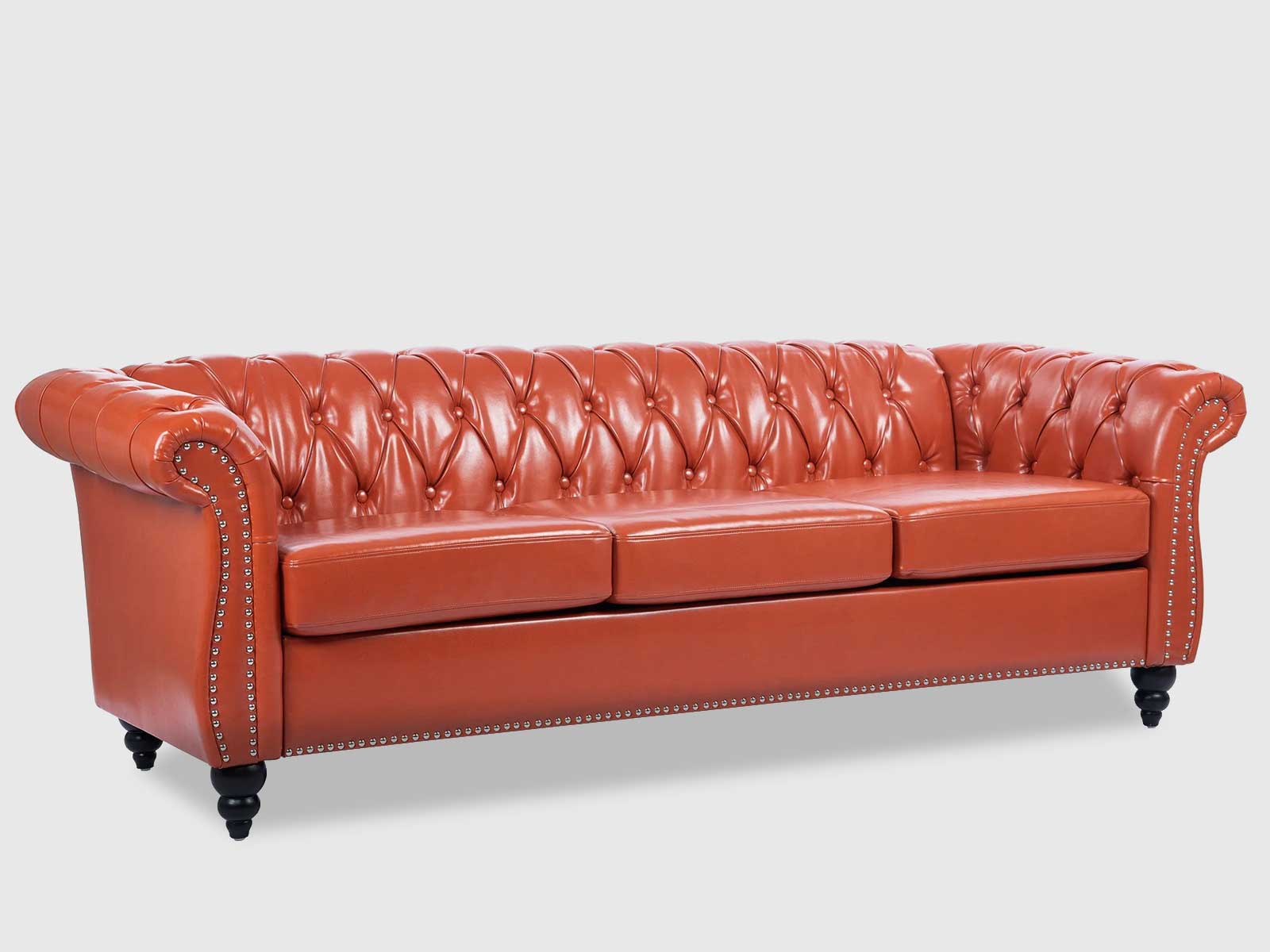 Duraster Chesterfield Traditional Three Seater Sofas #61 - Image 3