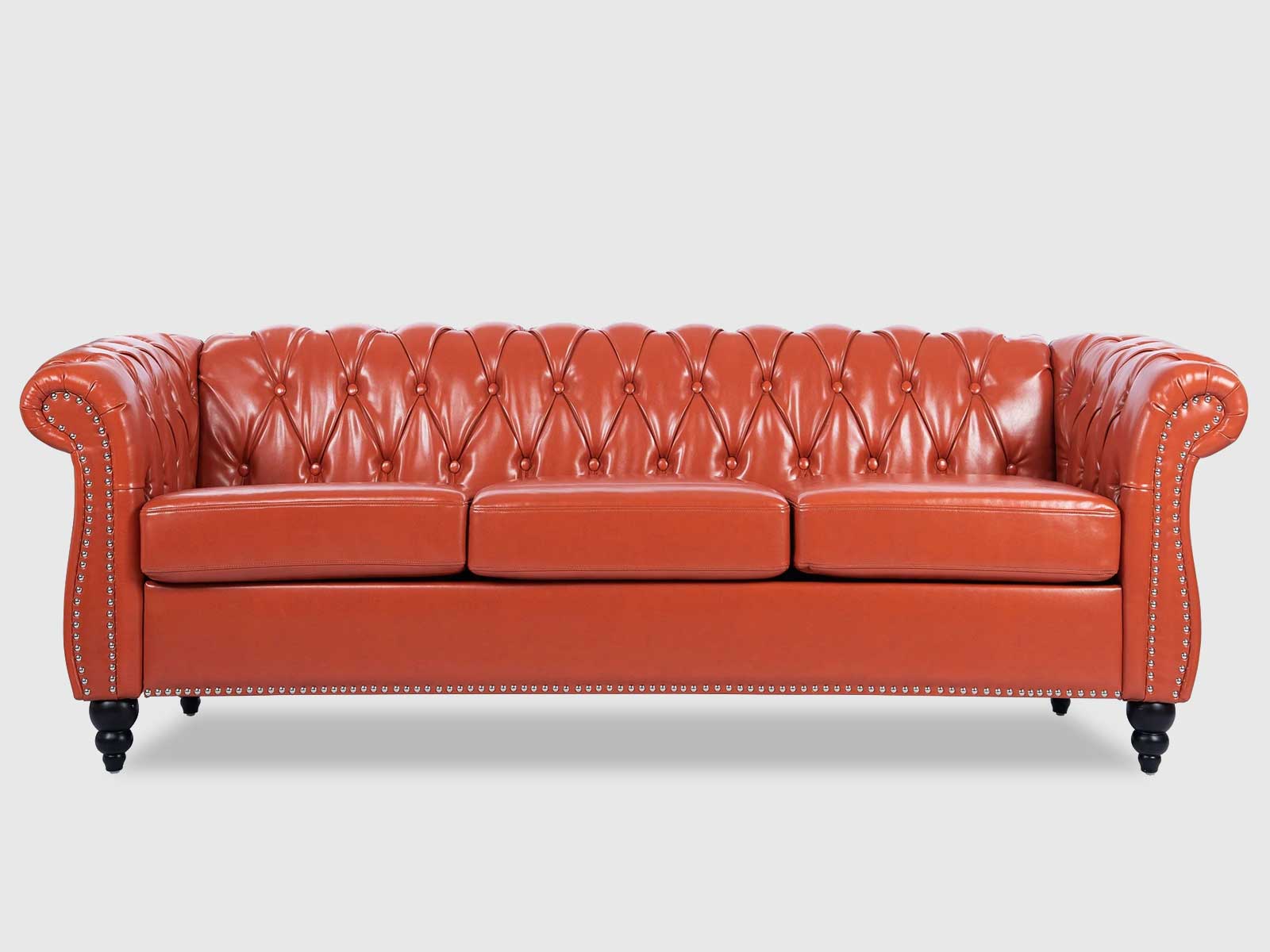 Duraster Chesterfield Traditional Three Seater Sofas #61 - Image 4