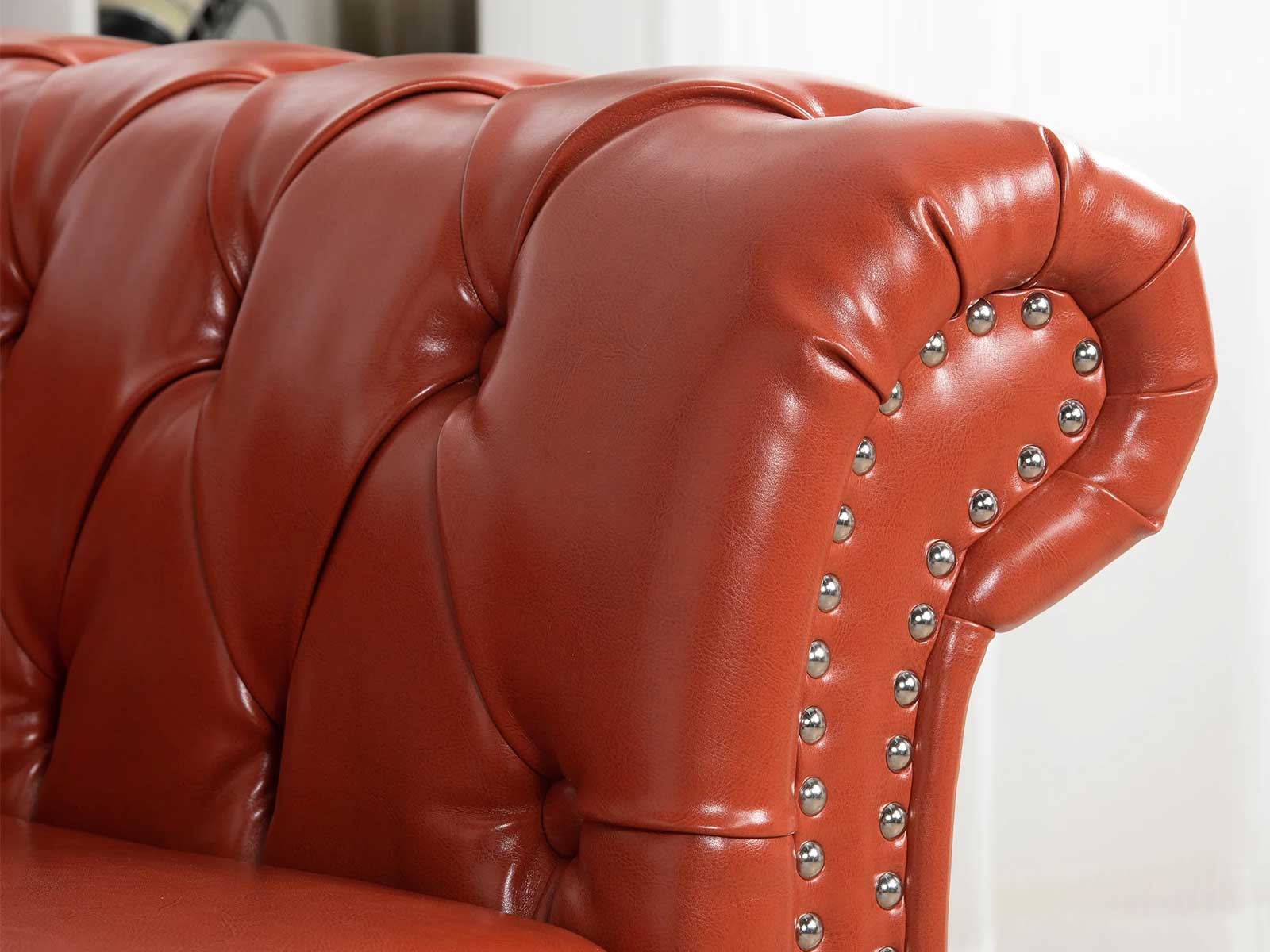 Duraster Chesterfield Traditional Three Seater Sofas #61 - Image 8