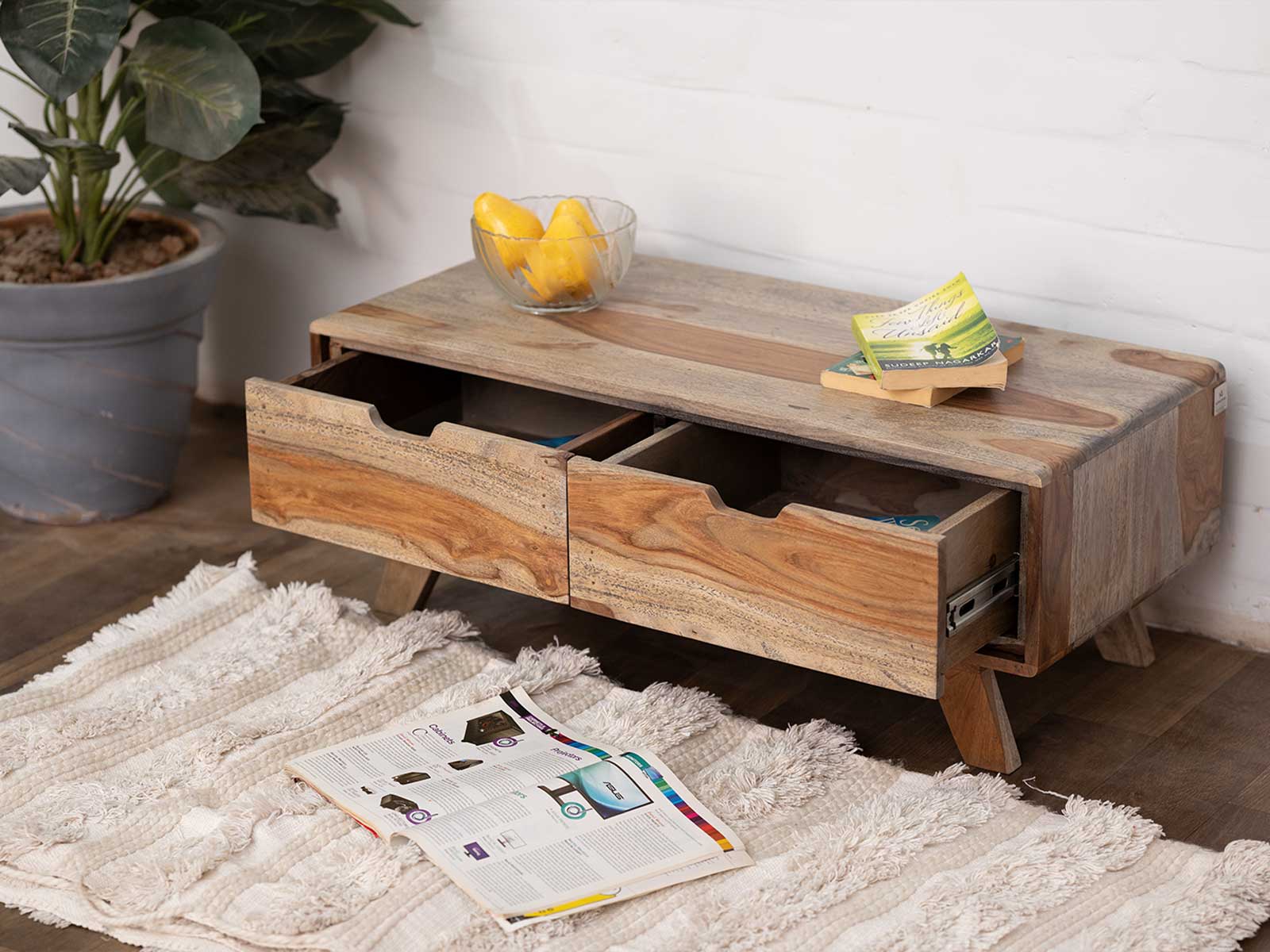 Duraster Alpaca Sheesham Wood TV Unit #13 - Image 3
