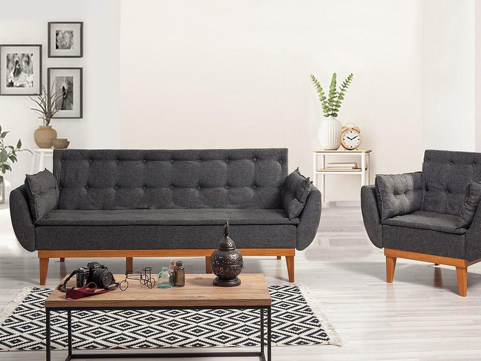 Duraster Daisy Three Seater Anthracite Grey #17 - Image 2