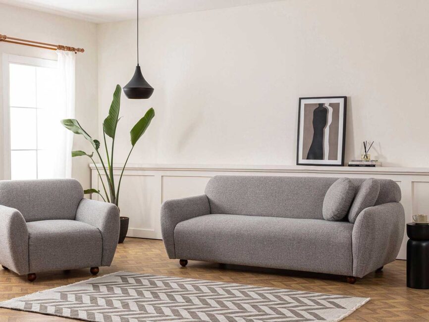 3 Seater Fabric Sofa