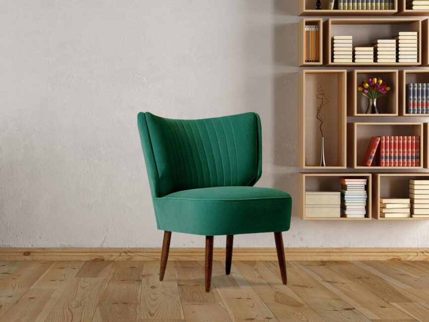 Elemantary Solid Wood Fabric Upholstered Chair #7 - Duraster