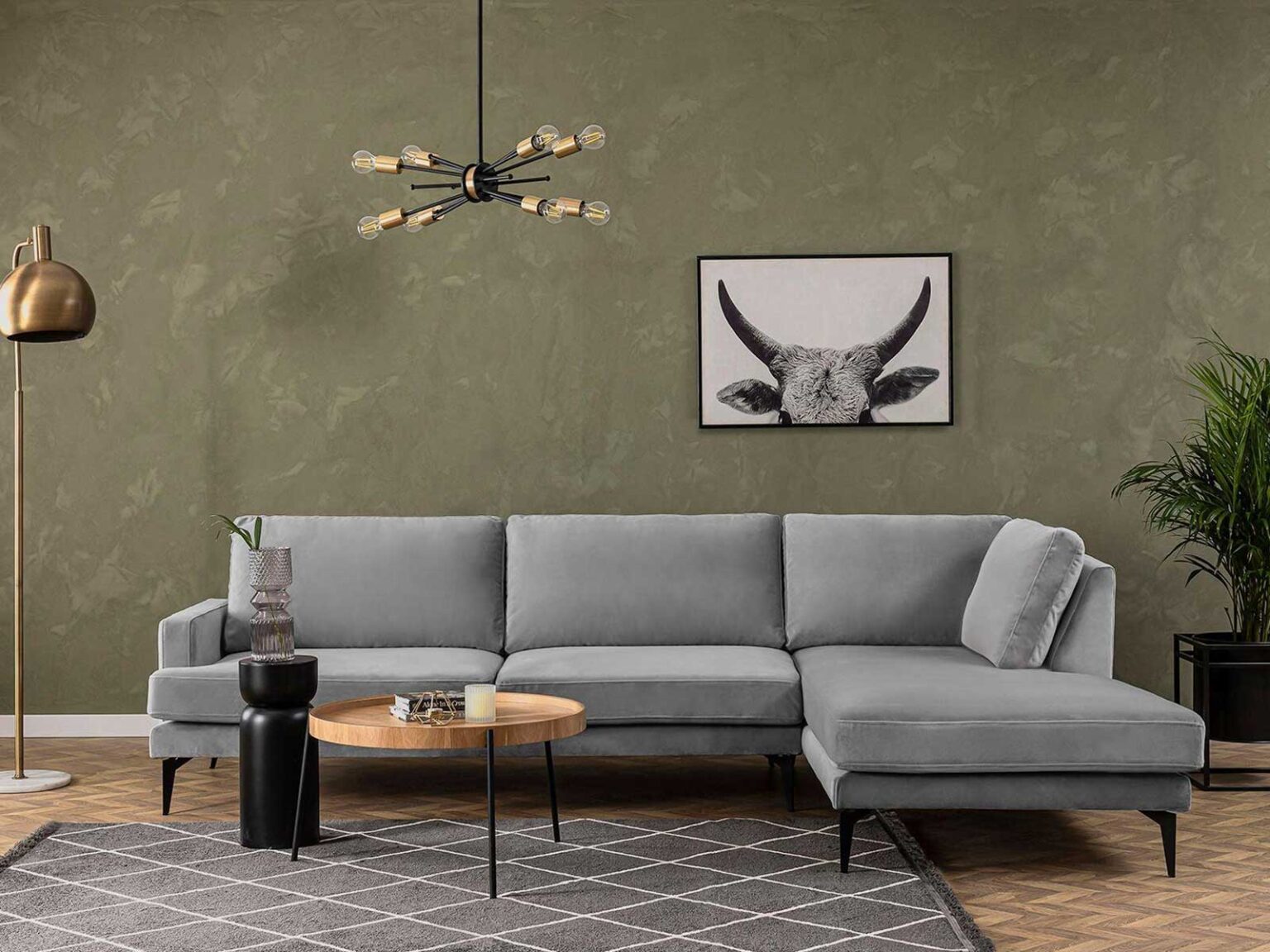 Sectional Fabric Sofa