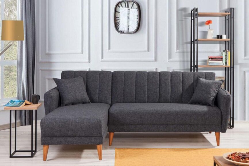 Diana Corner Sofa Anthracite Grey#26 - Duraster