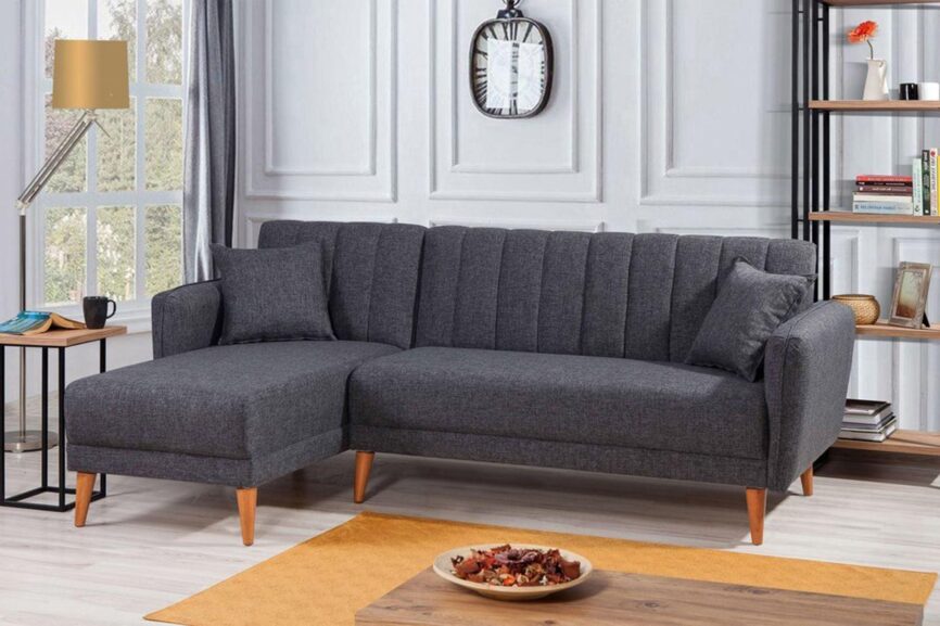 Diana Corner Sofa Anthracite Grey#26 - Duraster