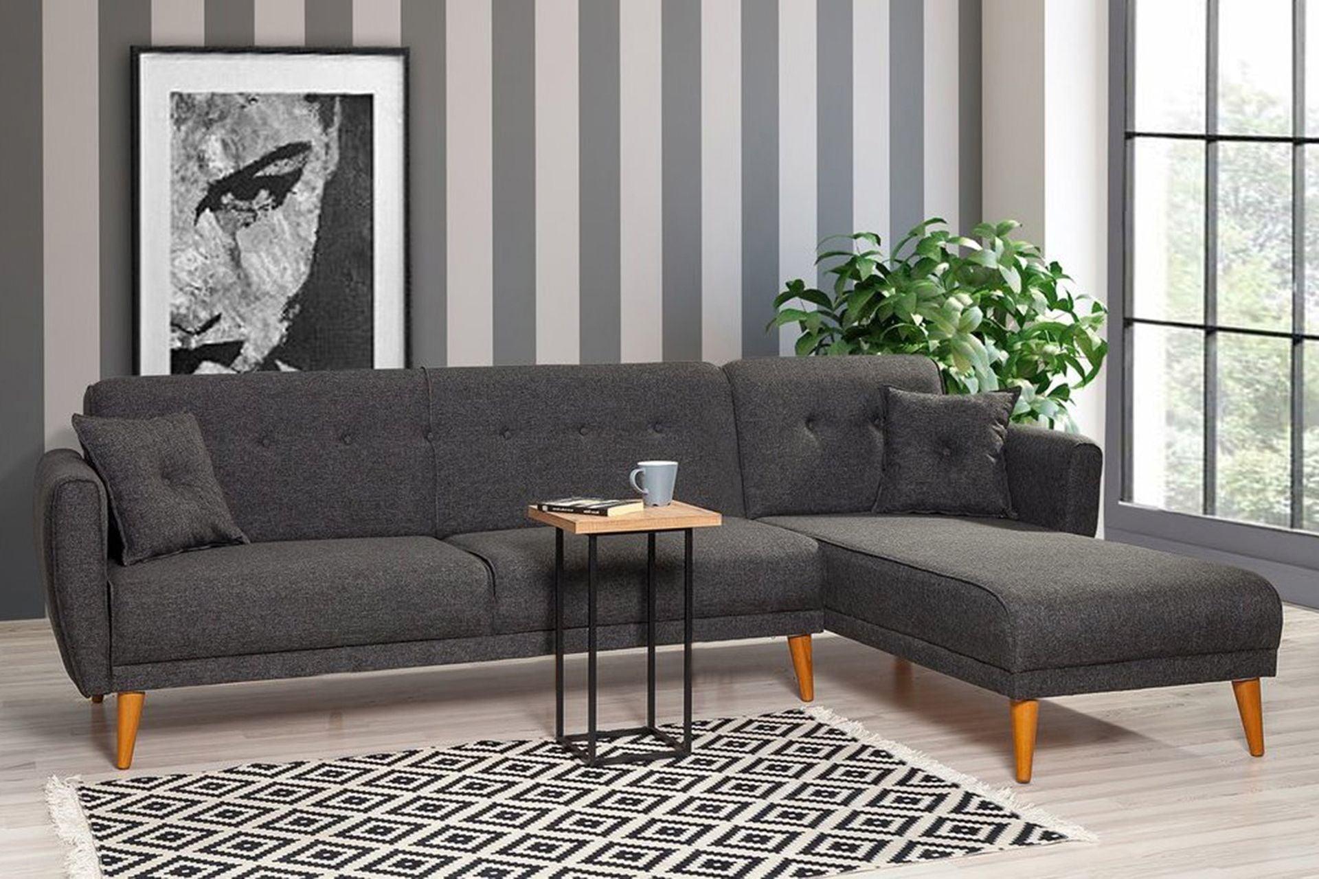 Diana Corner Sofa Anthracite Grey#29 - Duraster