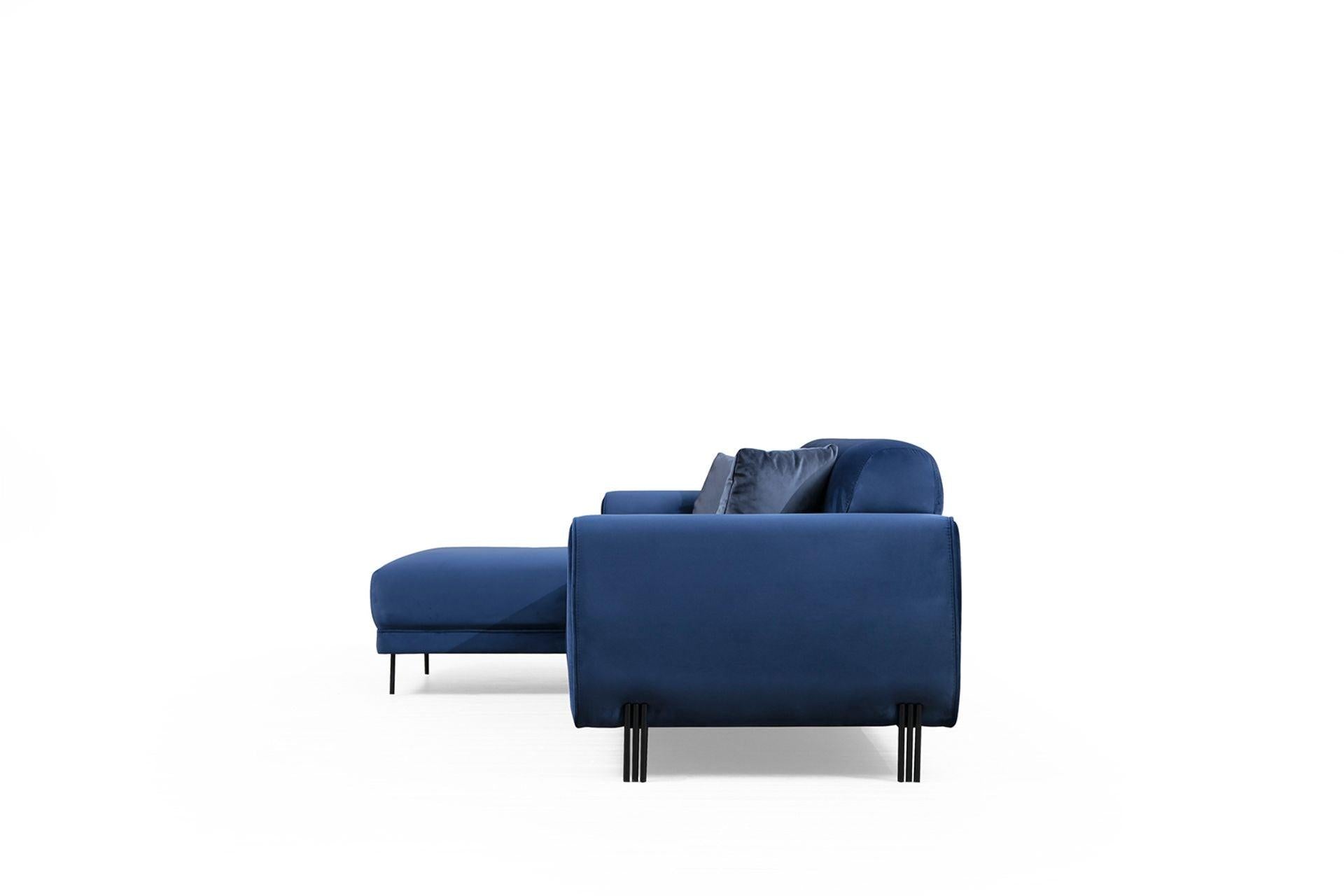 Diana Corner Sofa Blue #21 - Duraster