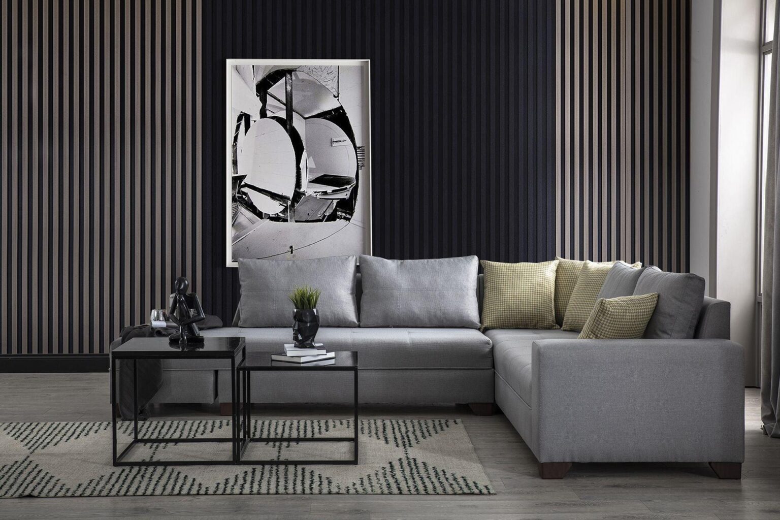 Diana Corner Sofa Dark Grey #36 - Duraster