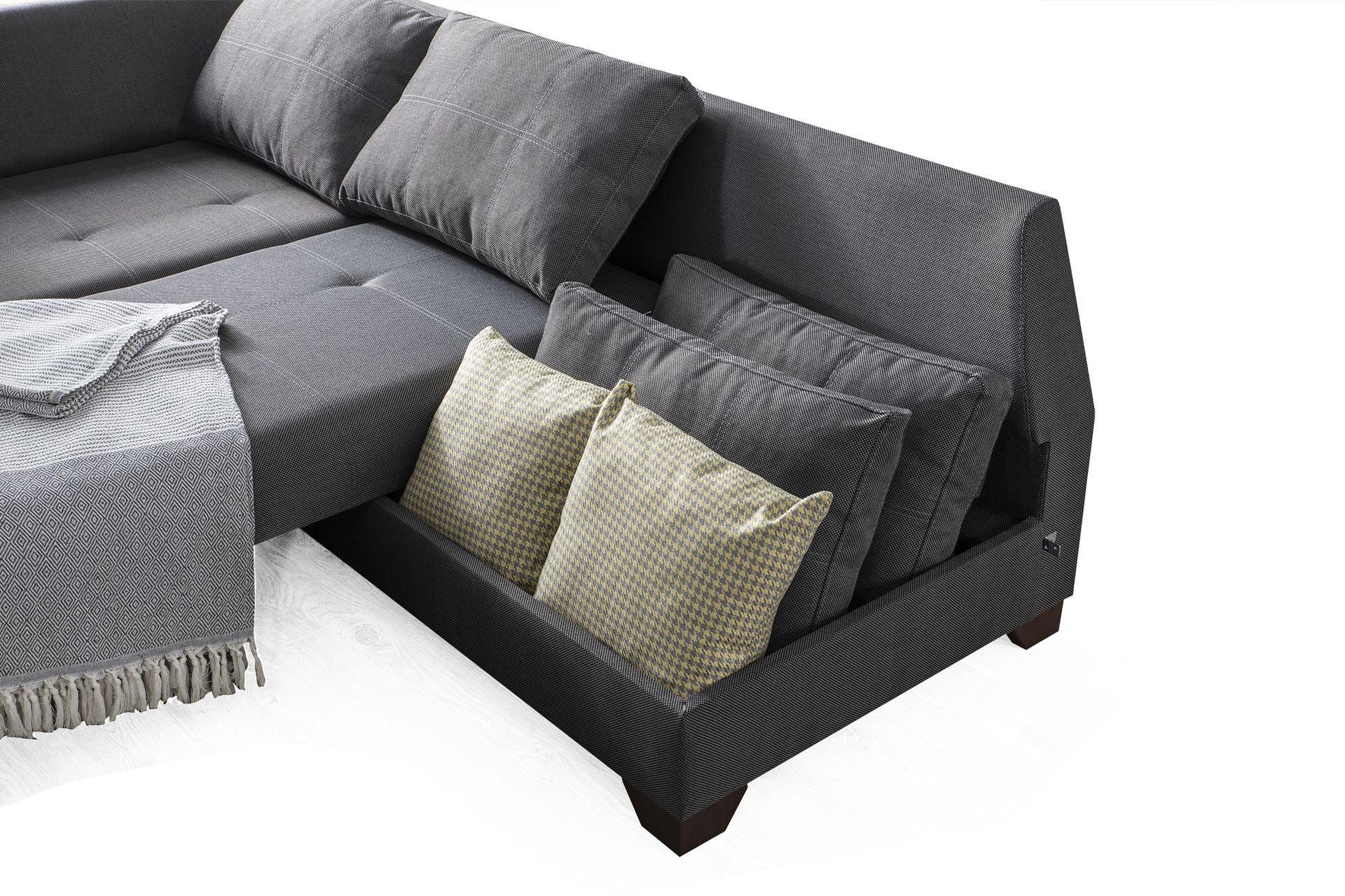 Diana Corner Sofa Dark Grey #37 - Duraster