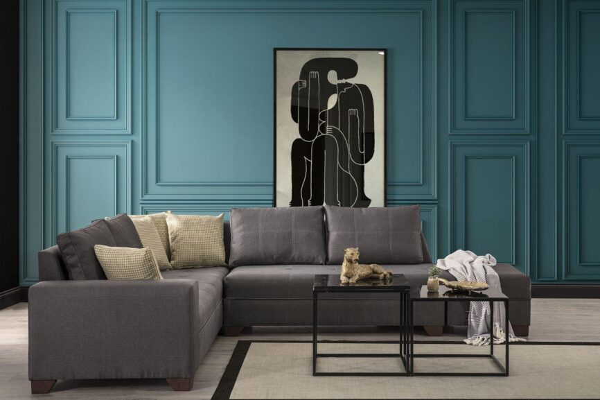 Diana Corner Sofa Dark Grey #37 - Duraster