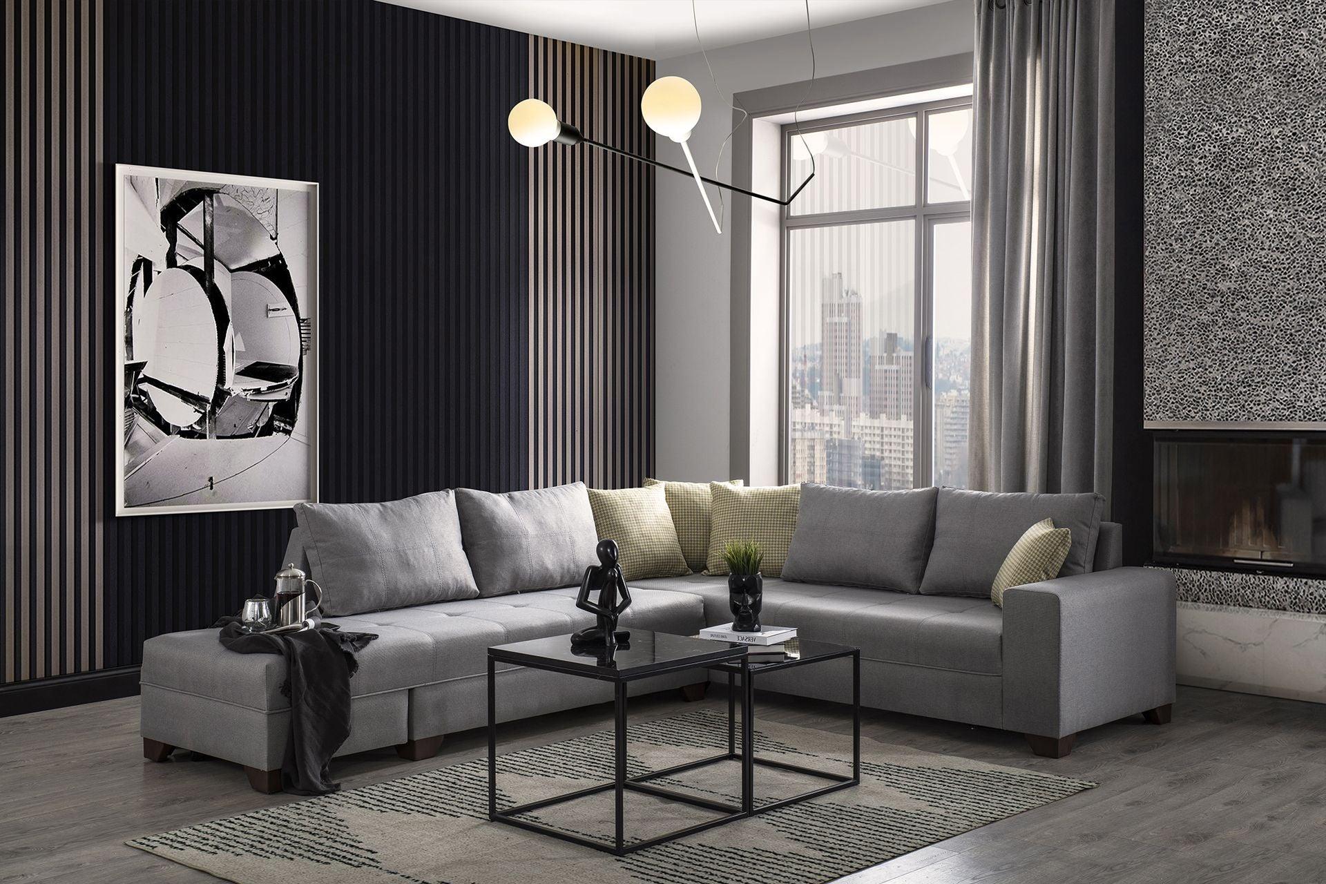 Diana Corner Sofa Dark Grey #36 - Duraster