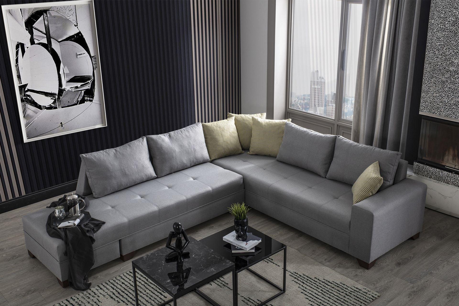 Diana Corner Sofa Dark Grey #36 - Duraster