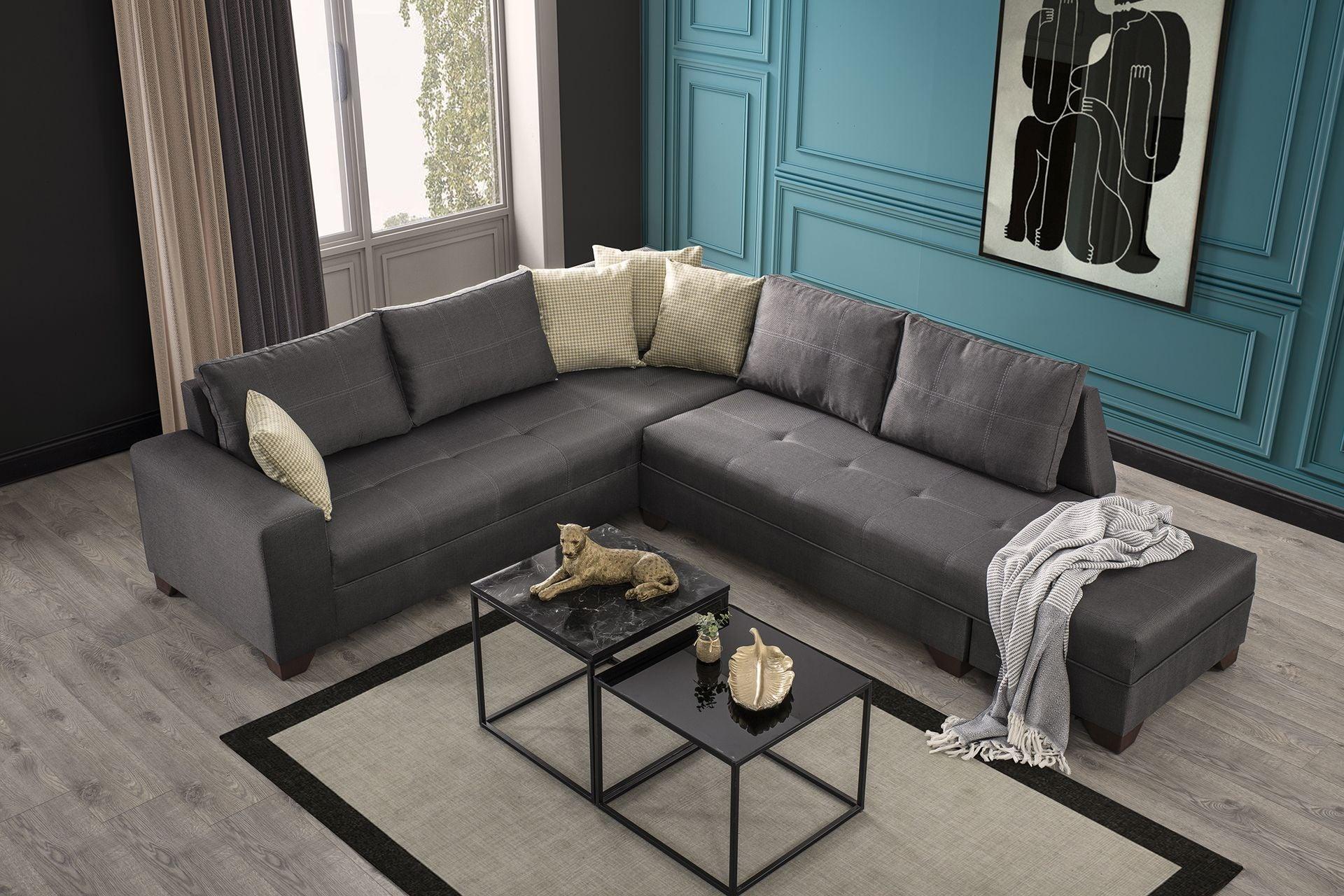 Diana Corner Sofa Dark Grey #37 - Duraster