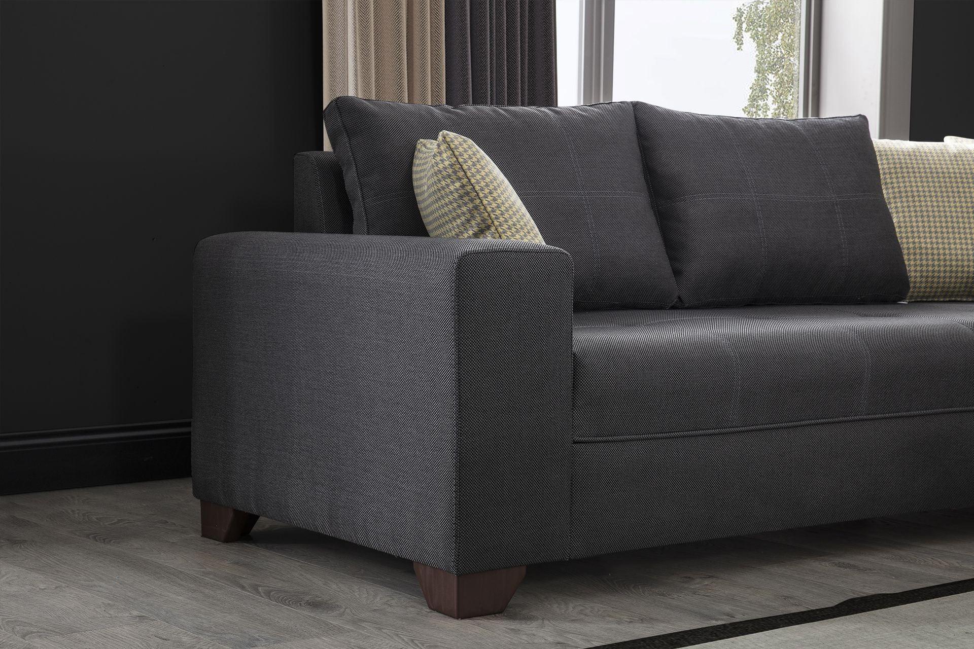 Diana Corner Sofa Dark Grey #37 - Duraster
