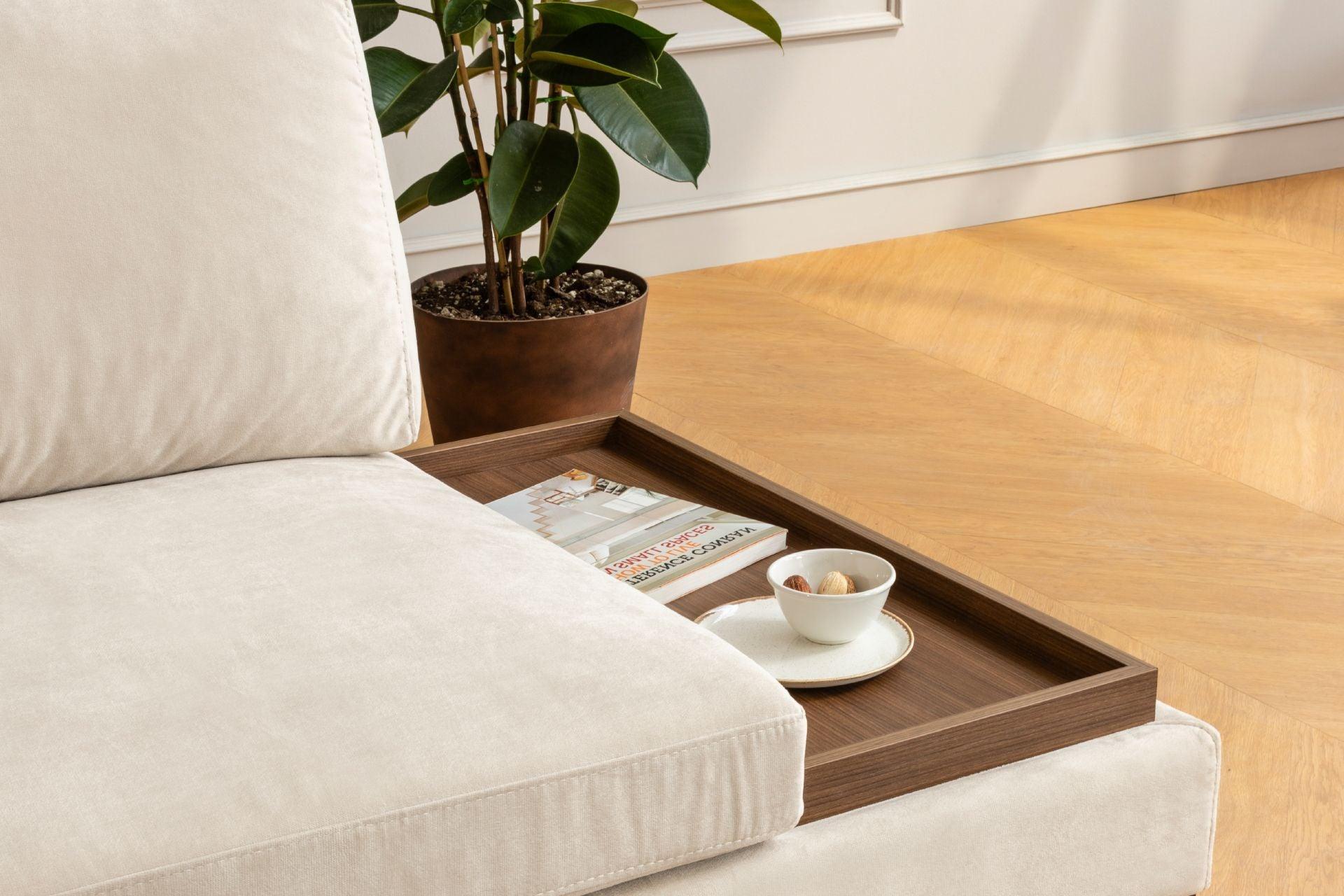 Diana Corner Sofa Ecru #25 - Duraster