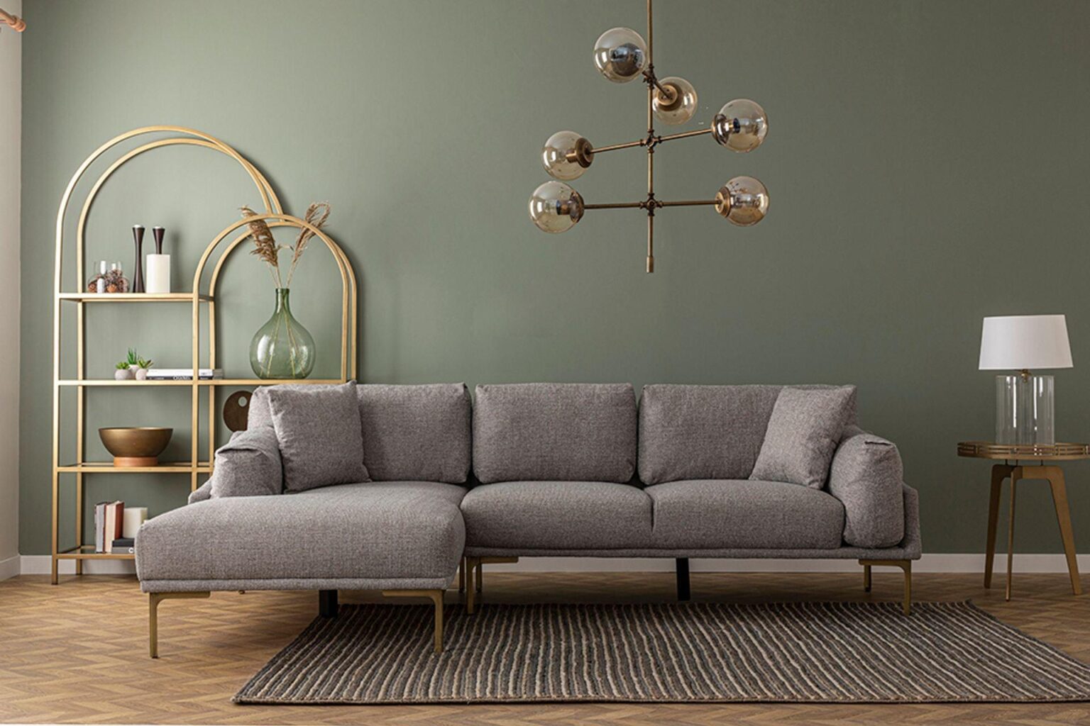 Diana Corner Sofa Gray #24 - Duraster
