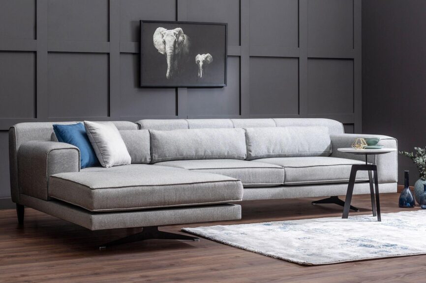 Diana Corner Sofa Gray #22 - Duraster