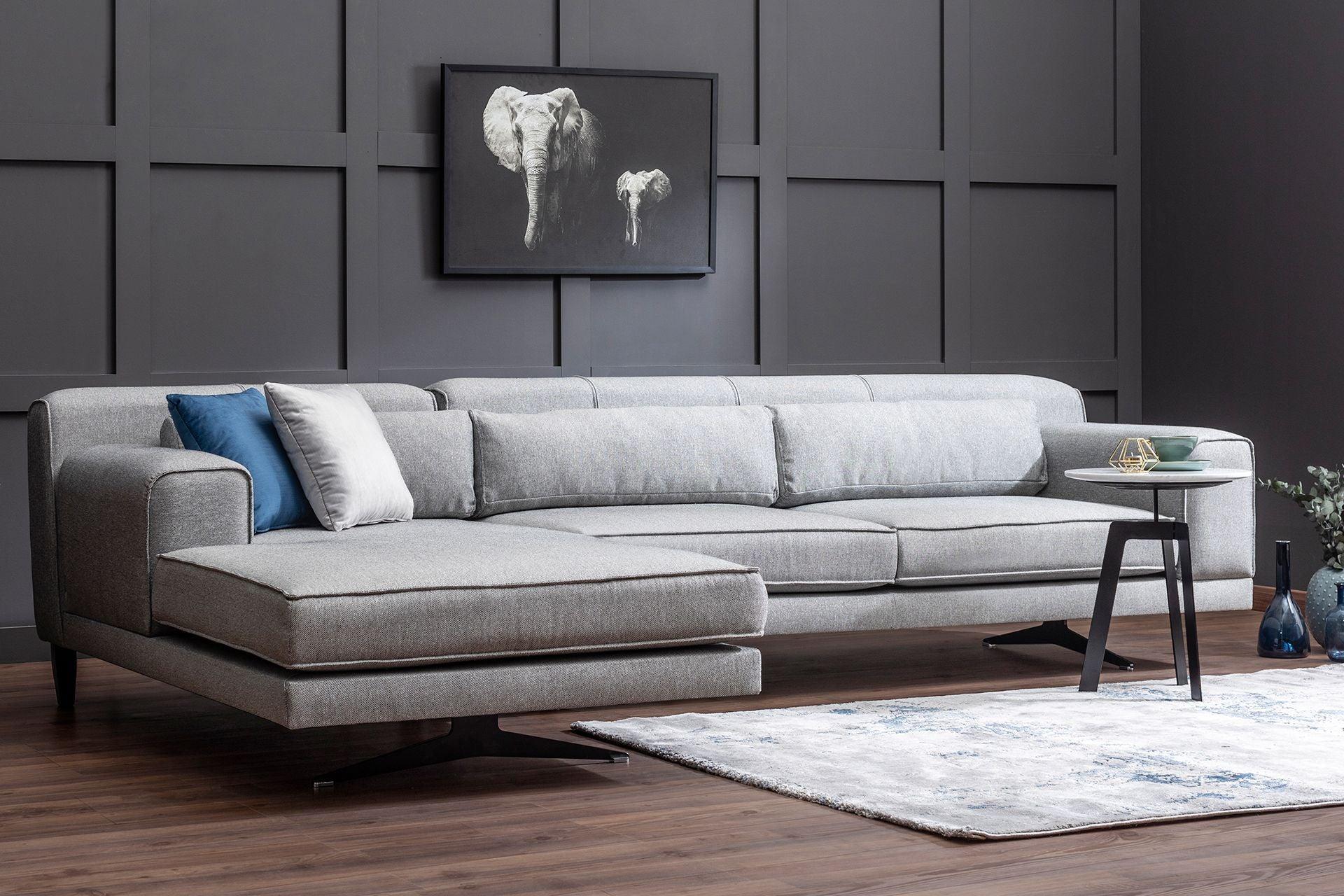 Diana Corner Sofa Gray #22 - Duraster