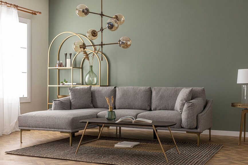Diana Corner Sofa Gray #24 - Duraster