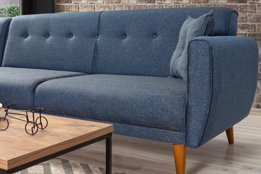 Diana Corner Sofa Navy Blue #31 - Duraster